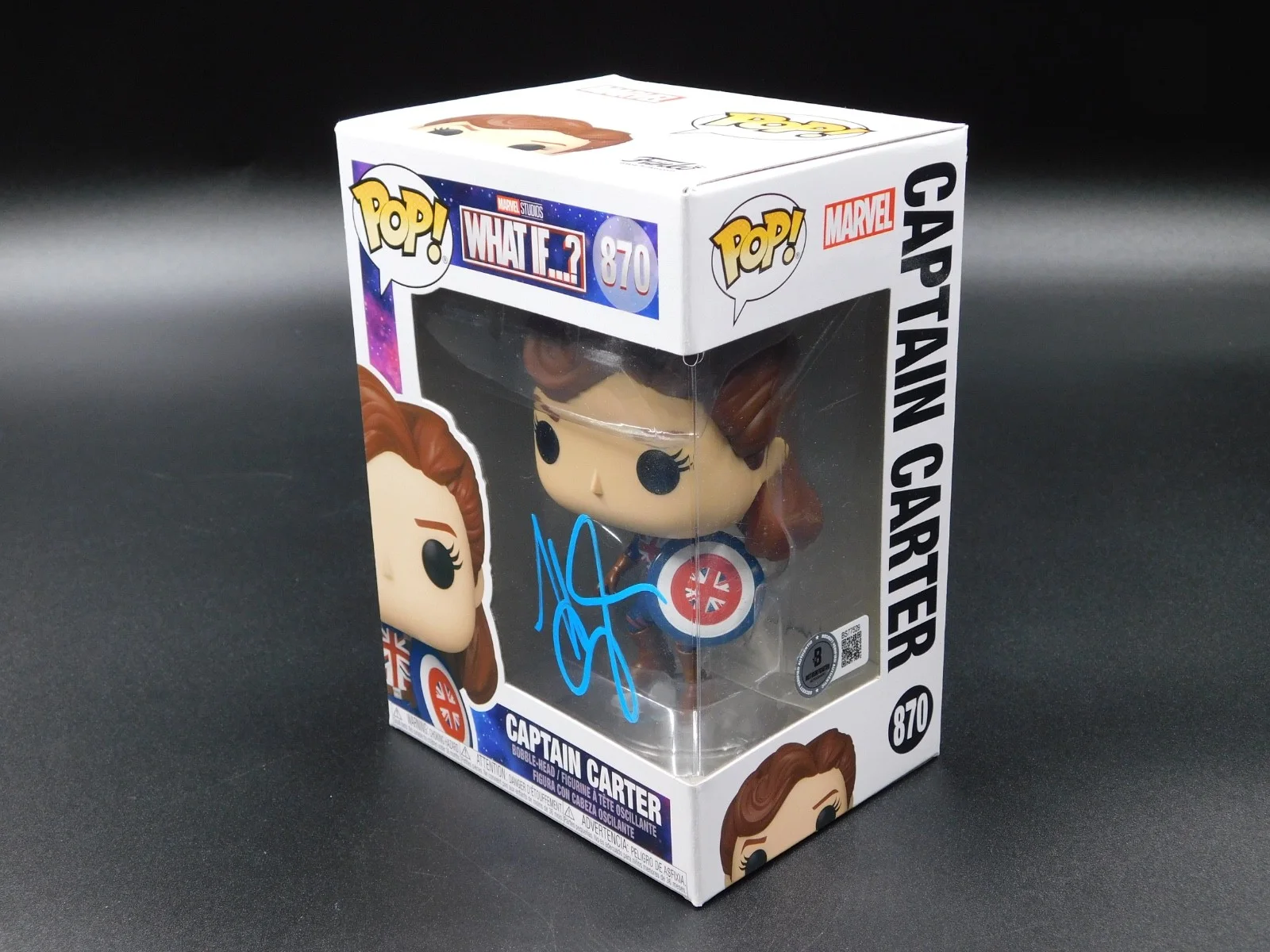 Hayley Atwell — Hayley Atwell Signed Autographed Funko Pop 870 What If..? Captain Carter BAS COA