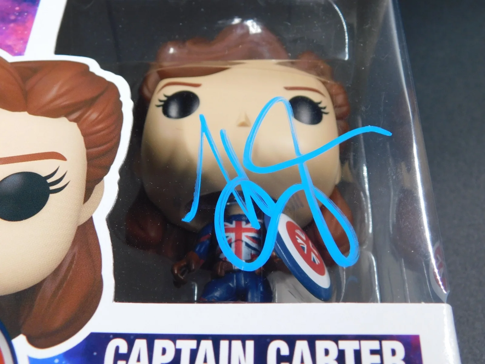Hayley Atwell — Hayley Atwell Signed Autographed Funko Pop 870 What If..? Captain Carter BAS COA, image 3