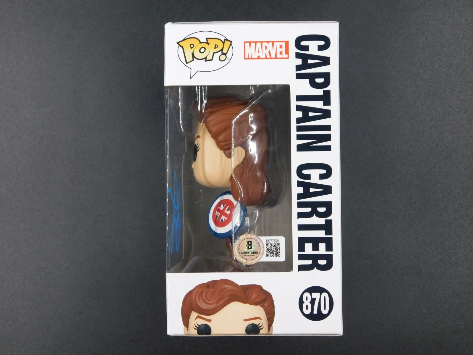 Hayley Atwell — Hayley Atwell Signed Autographed Funko Pop 870 What If..? Captain Carter BAS COA, image 4