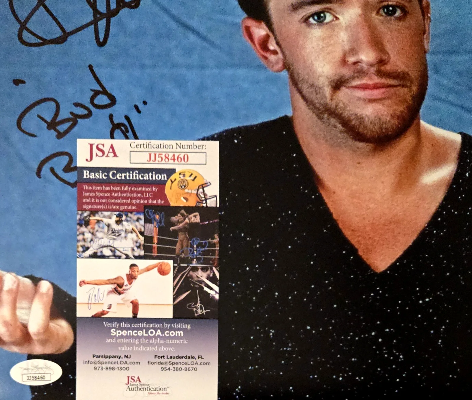 David Faustino — David Faustino Photo Bud Bundy Married With Children 11x14 Autograph JSA COA 460, image 2