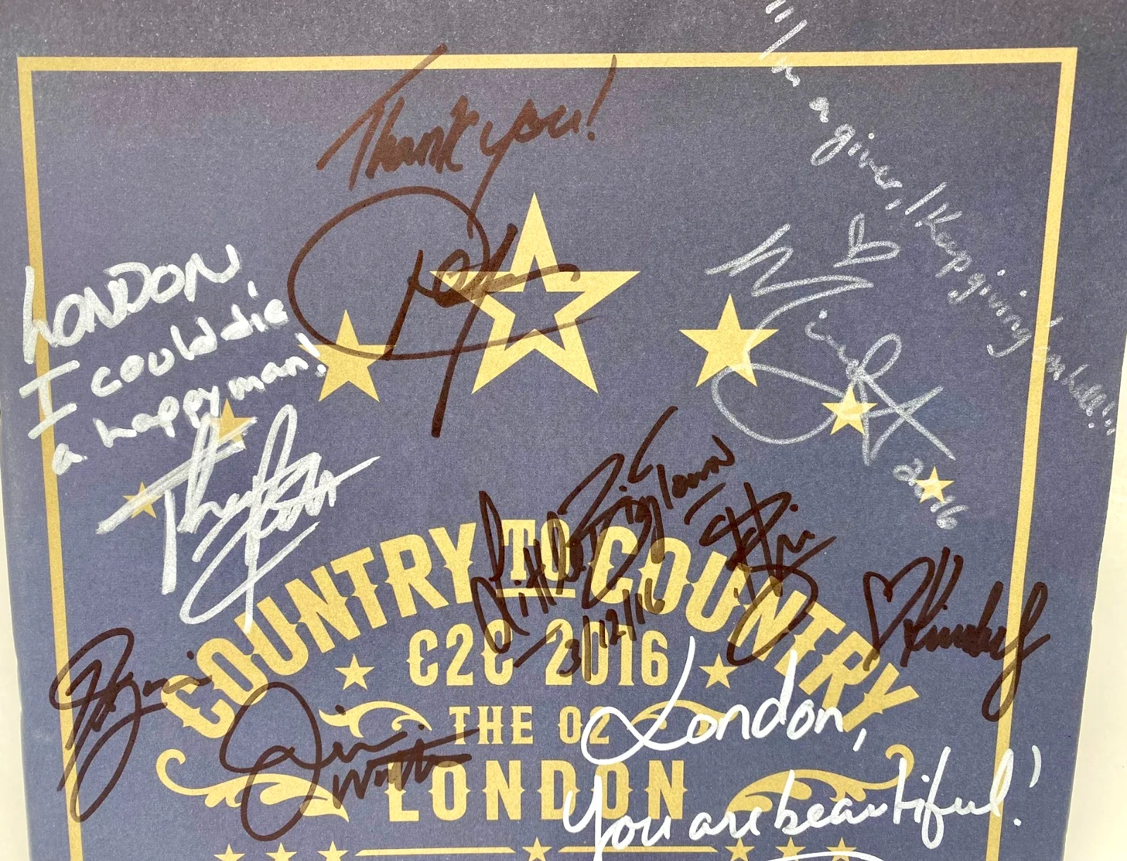 C2C Country Music Program 12 Signed Carrie Underwood Eric Church Chris Stapleton, image 3