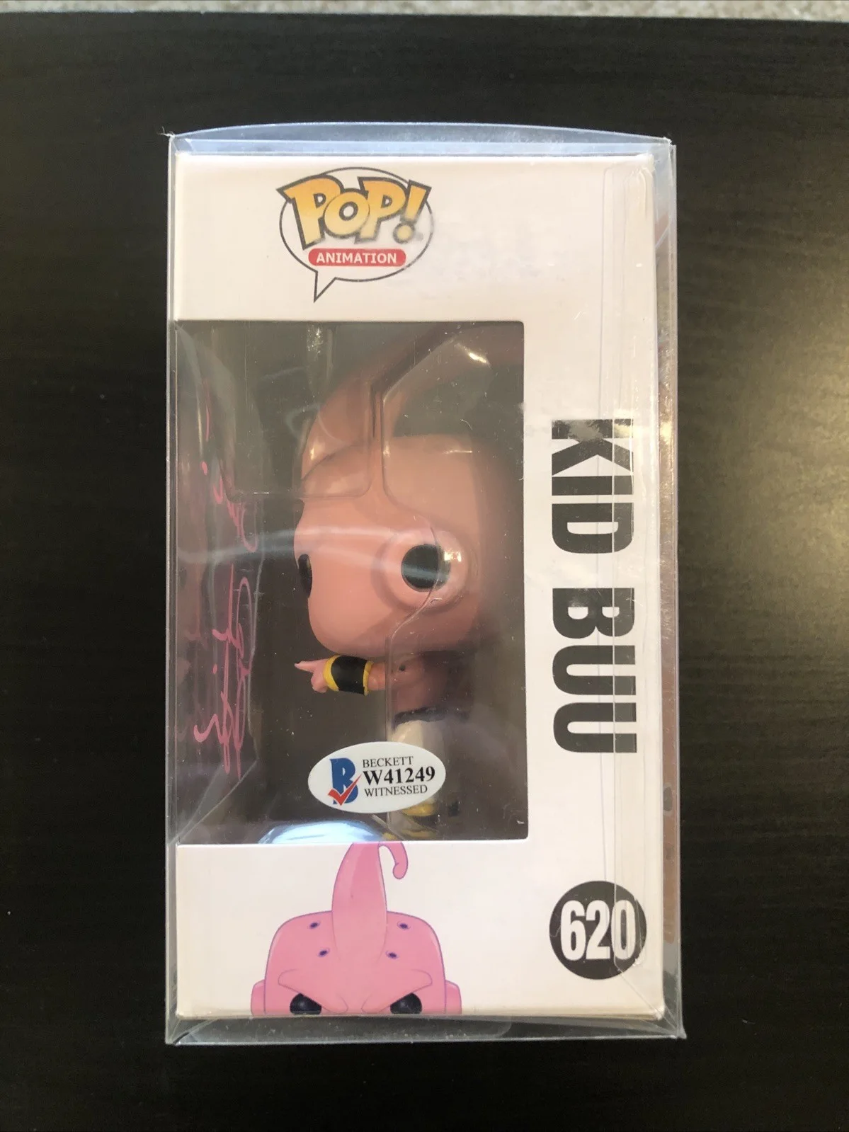 JOSH MARTIN — Josh Martin Signed Funko Pop Kid Buu Dragon Ball Z DBZ Anime Autograph Beckett, изображение 2