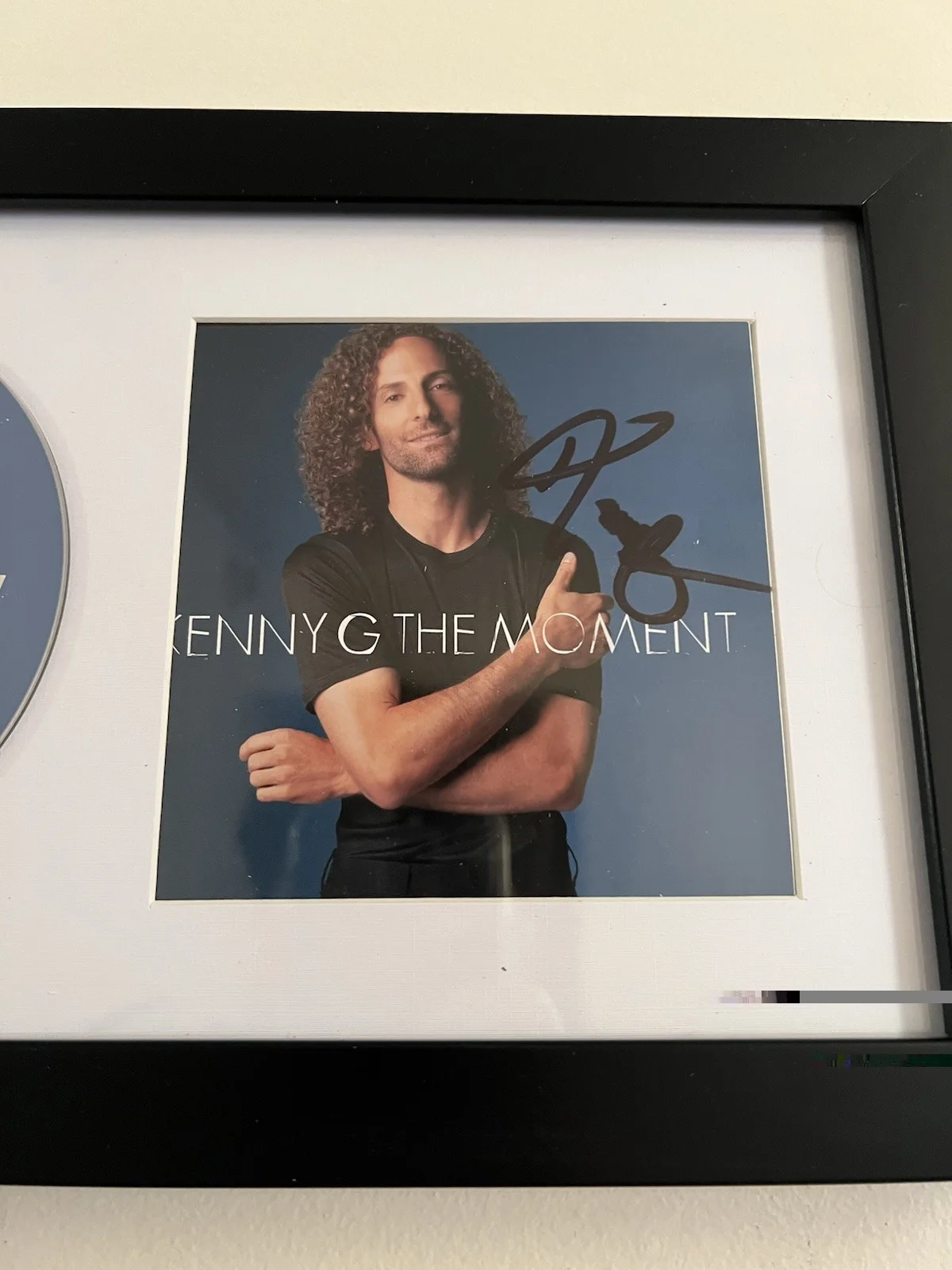 Kenny G Autographed CD Framed Saxophone Legend, image 2