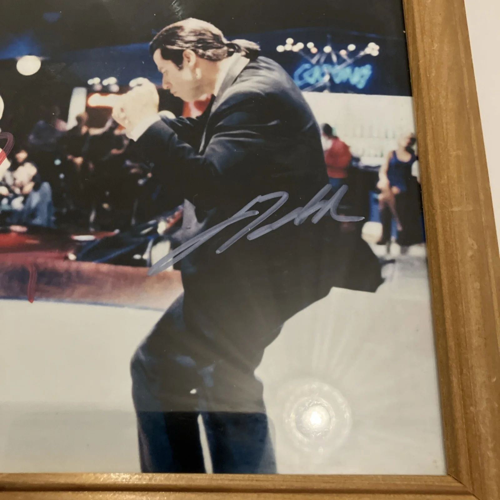 RARE Pulp Fiction Photo Print John Travolta Uma Thurman hand Signed Autograph, изображение 3