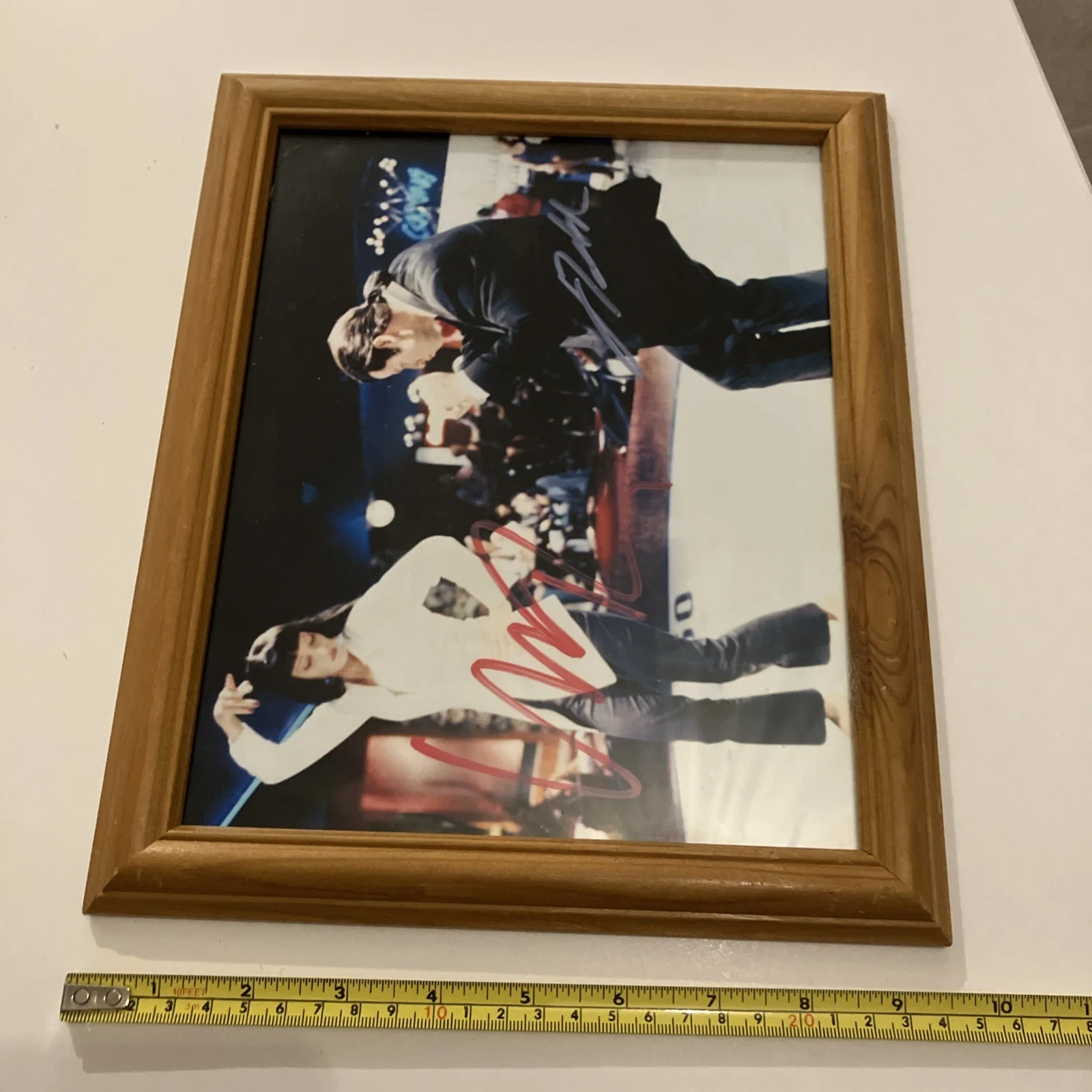 RARE Pulp Fiction Photo Print John Travolta Uma Thurman hand Signed Autograph, изображение 5
