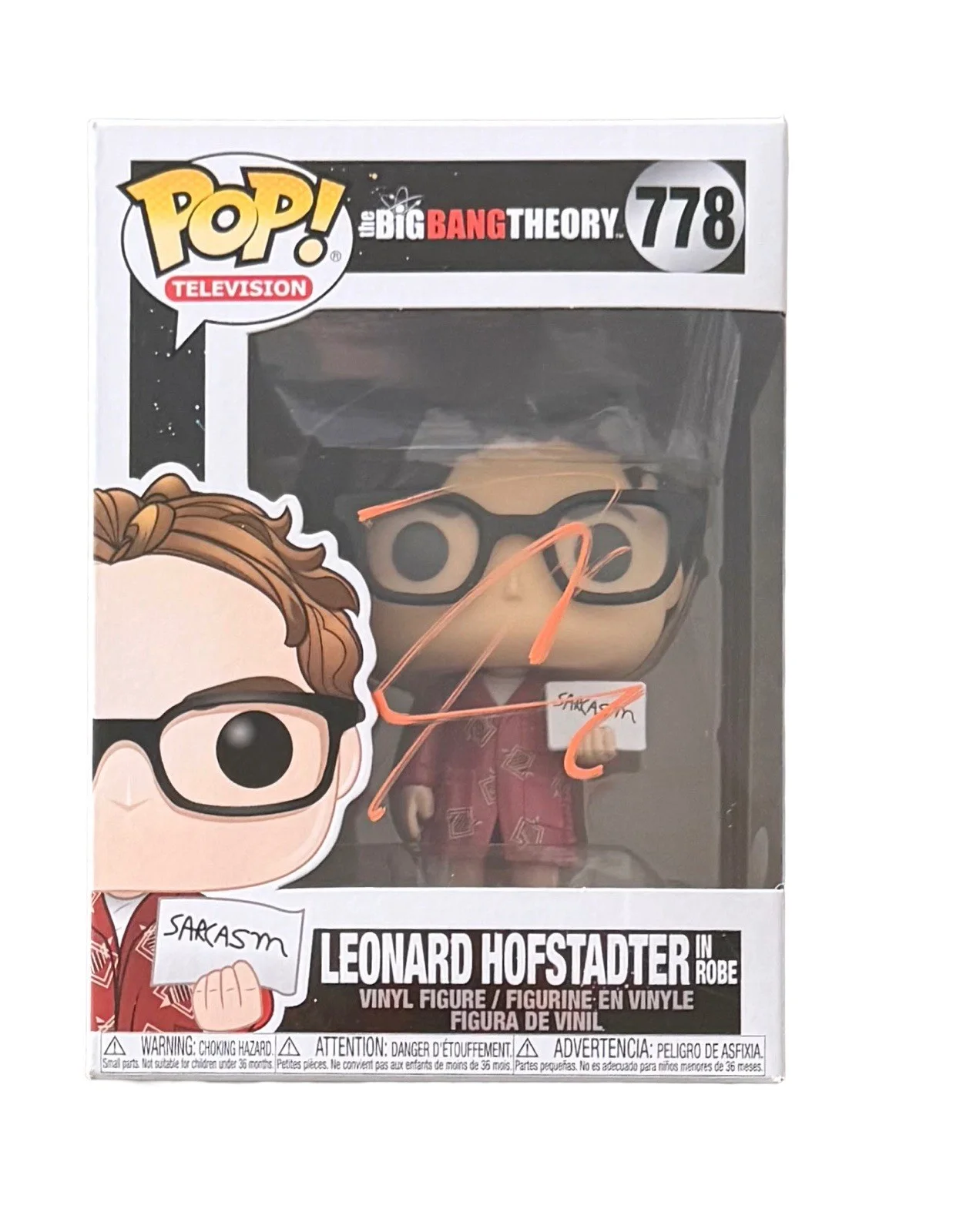 JOHNNY GALECKI — JOHNNY GALECKI SIGNED LEONARD HOFSTADTER FUNKO POP BIG BANG THEORY w/JSA COA!, изображение 2