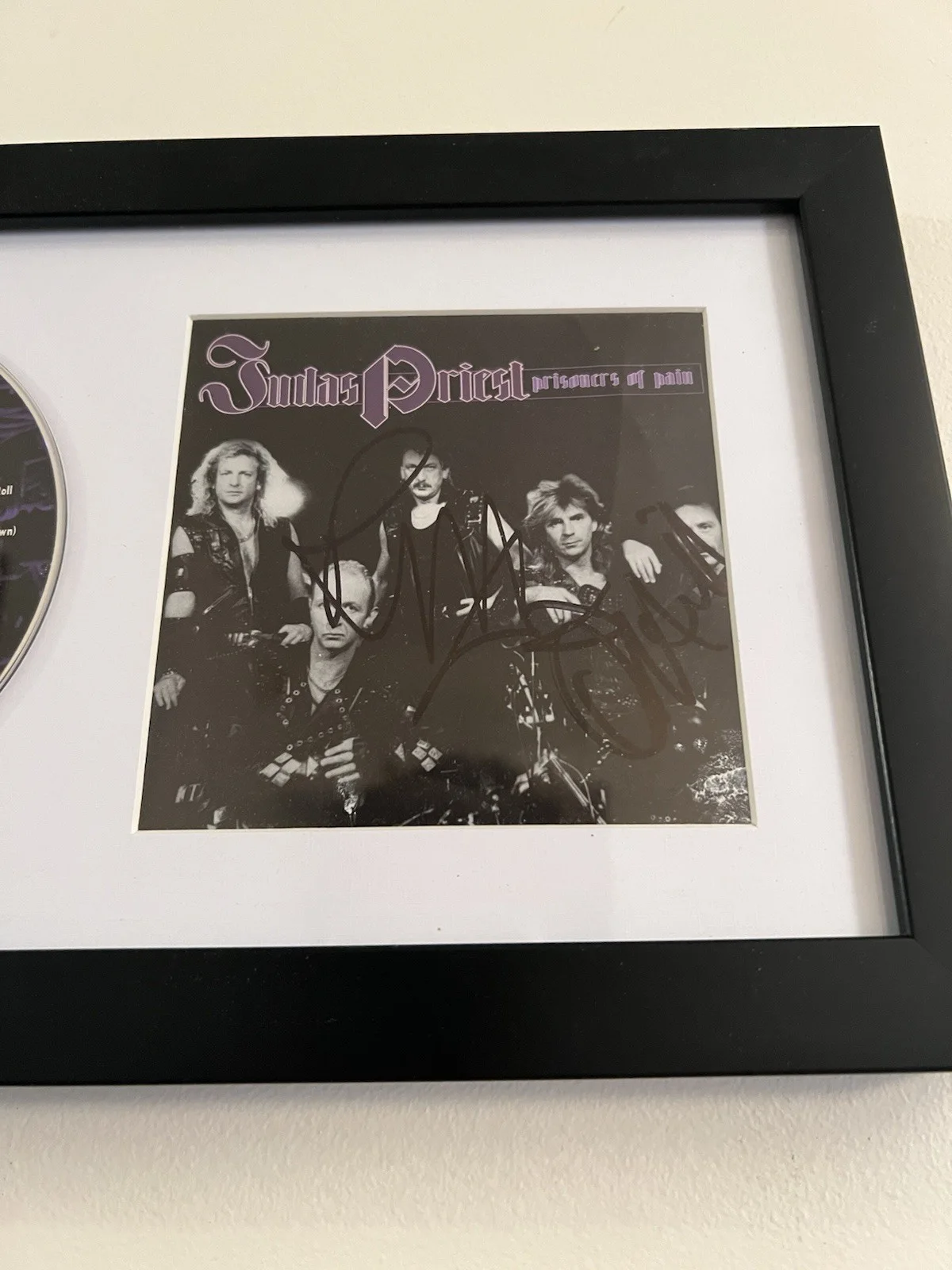 JUDAS PRIEST AUTOGRAPHED CD ROB HALFORD IAN HILL, image 2