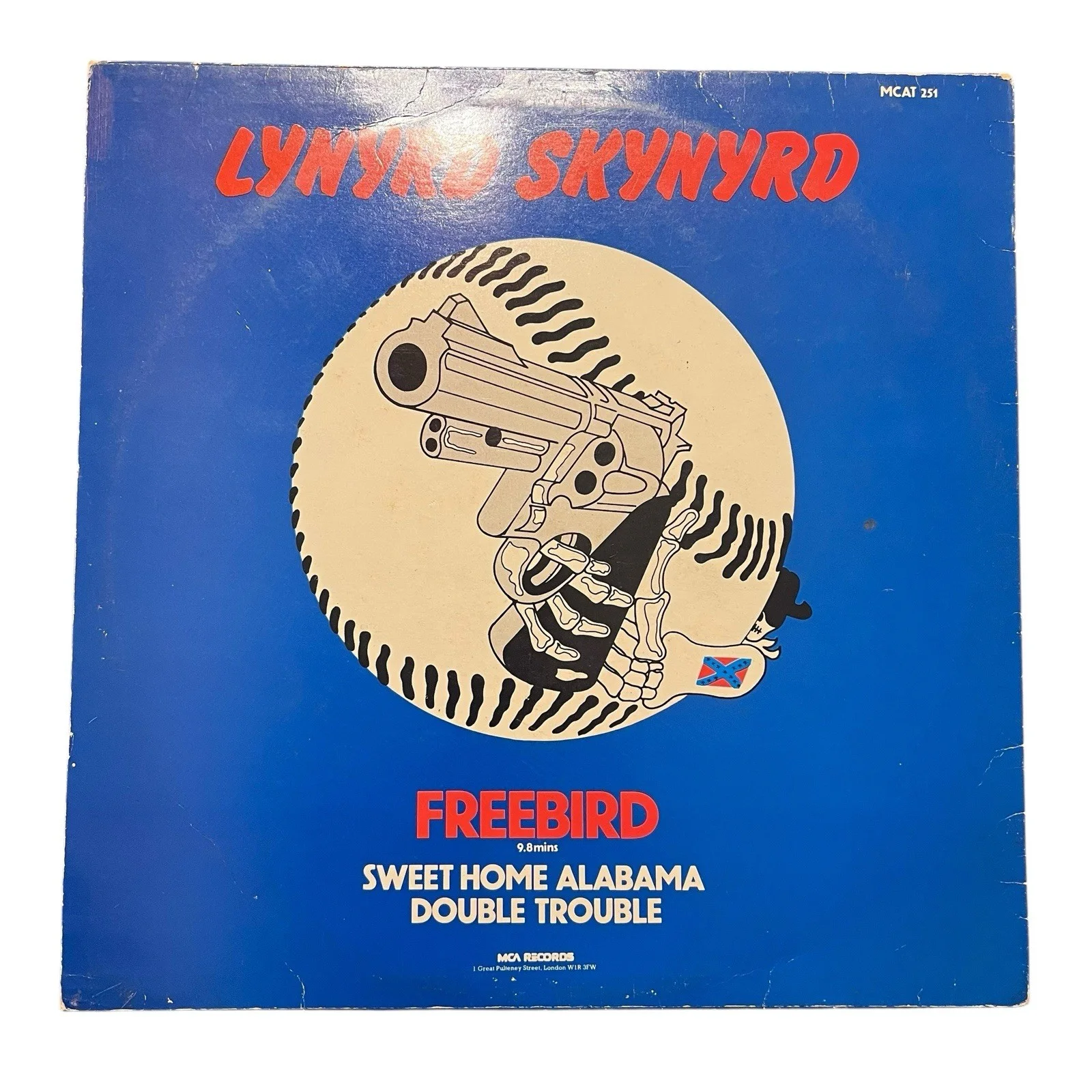 Lynyrd Skynyrd Gary Rossington Signed Autographed Freebird Vinyl Album, изображение 4