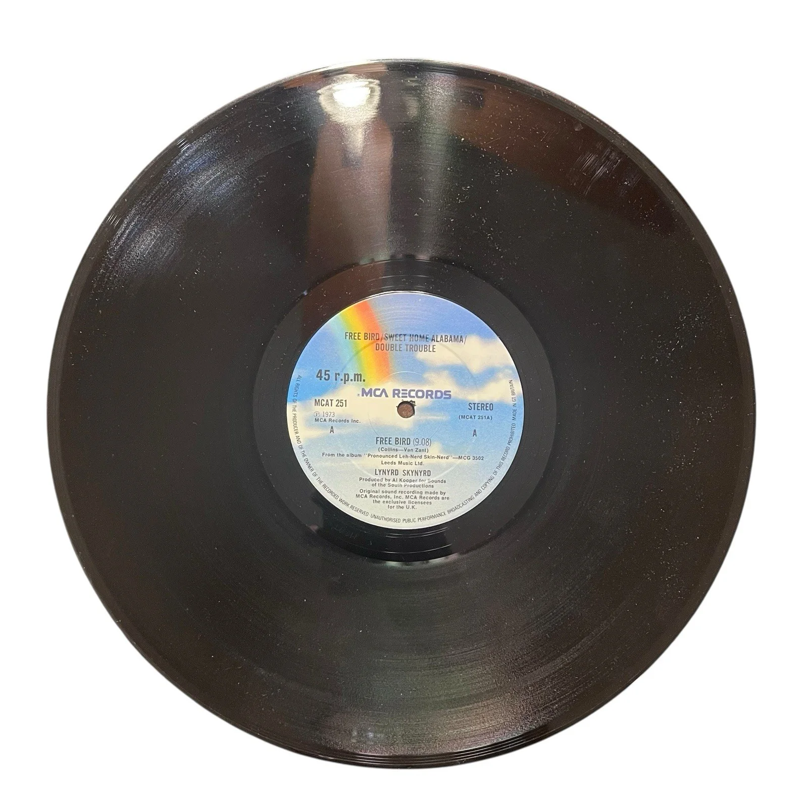 Lynyrd Skynyrd Gary Rossington Signed Autographed Freebird Vinyl Album, изображение 5
