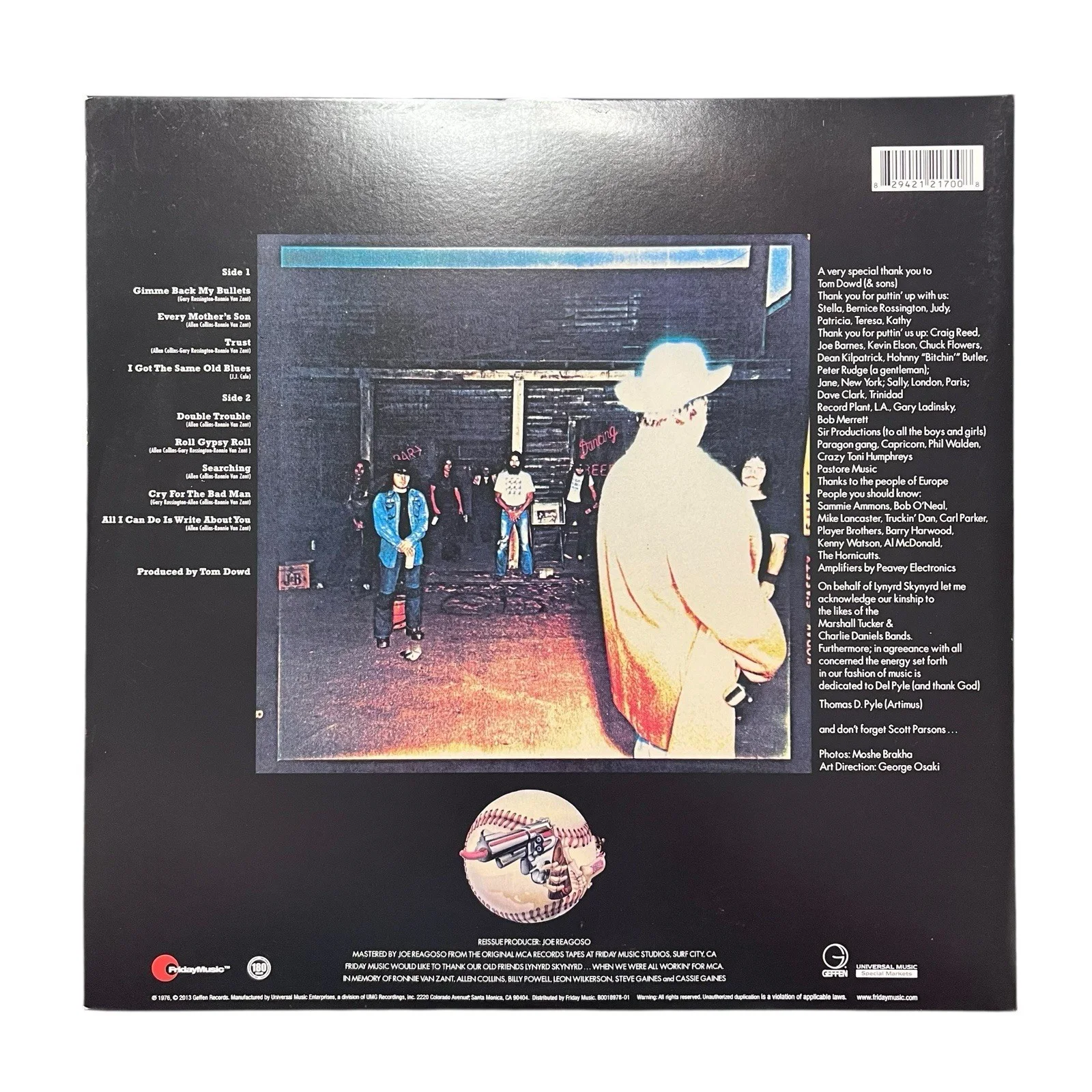 Lynyrd Skynyrd Gary Rossington Signed Autograph Gimme Back My Bullets Vinyl, изображение 4