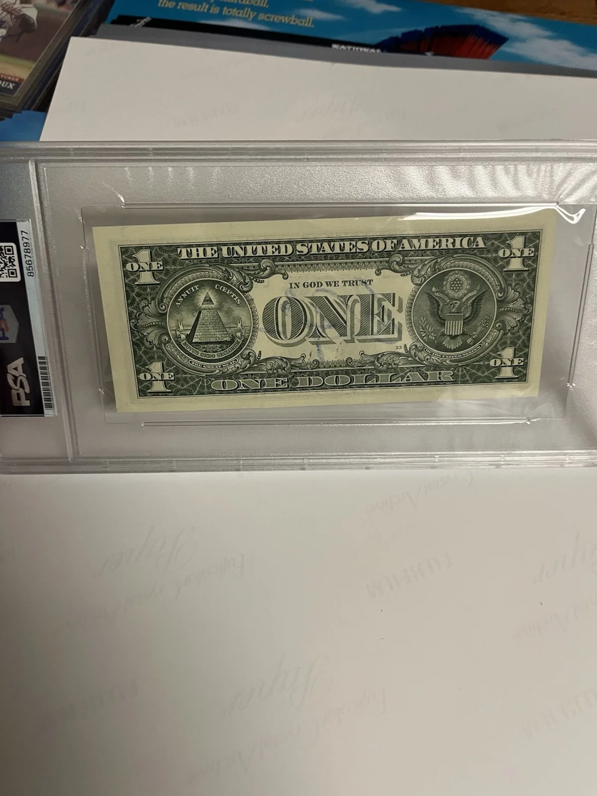 Autographed Charlie Sheen Dollar Bill PSA 10 Signed Witnessed Auto Currency, image 4