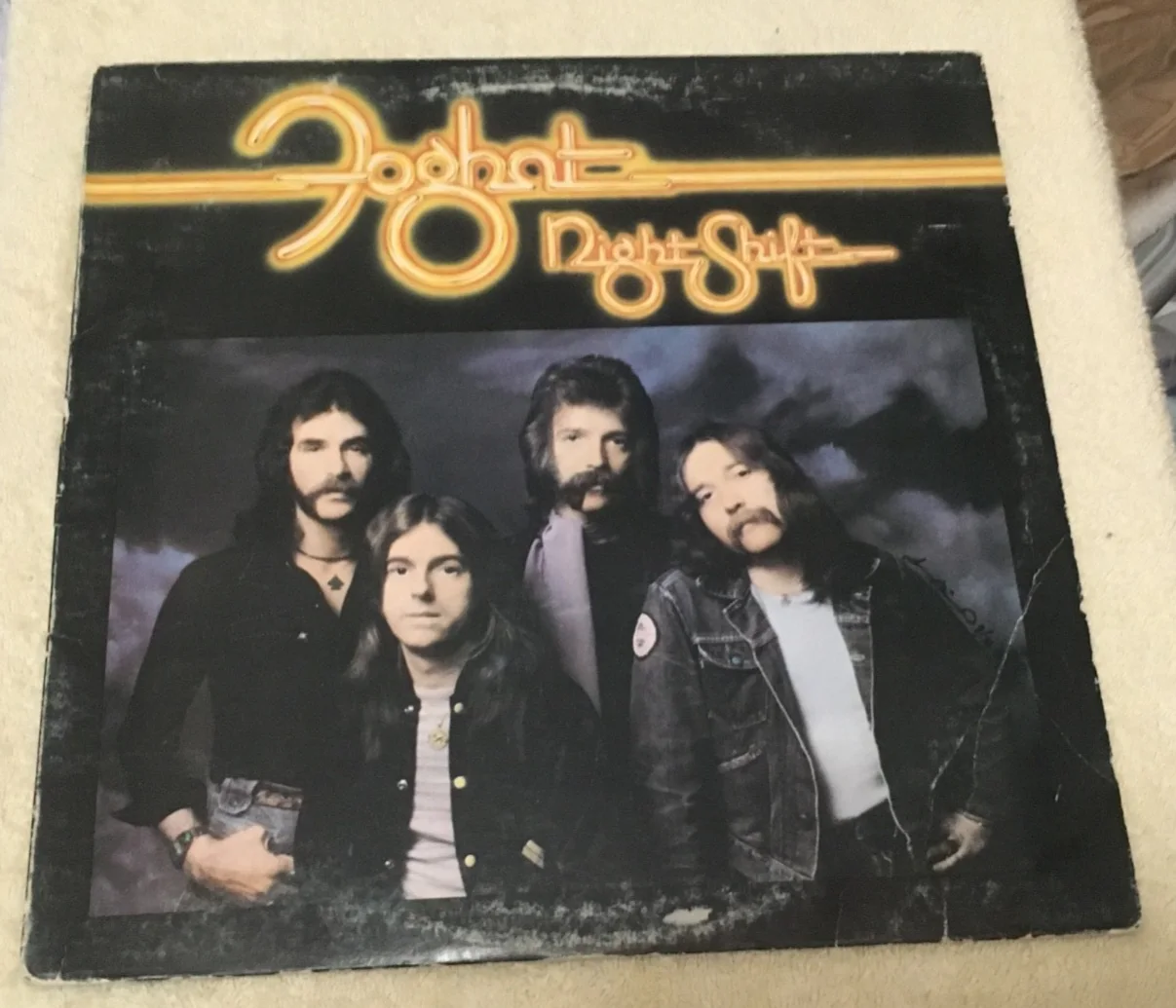 Foghat SIGNED Night Shift Vinyl Record Jacket LP Autographed Roger & Craig, image 4