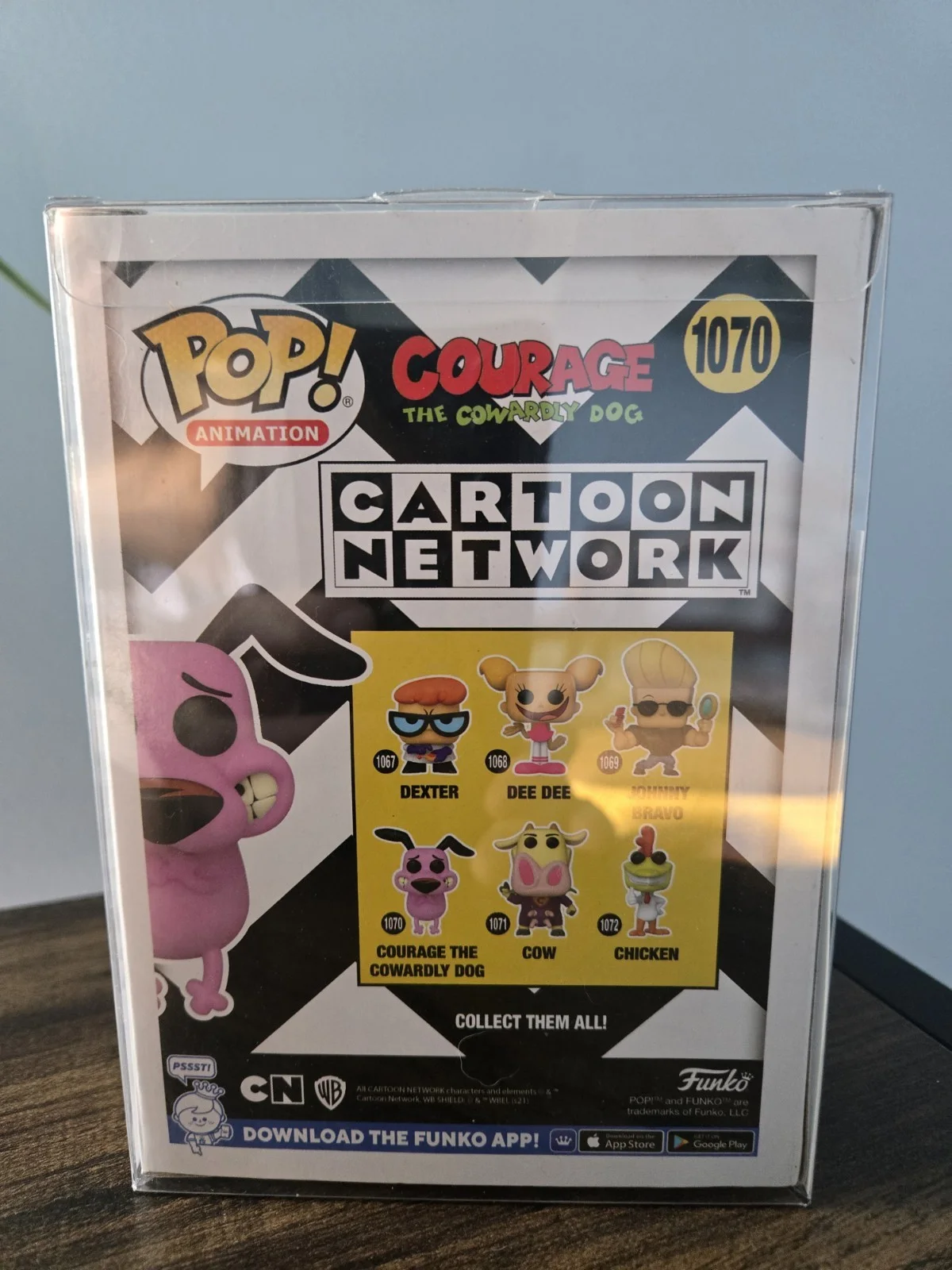 Jeff Brennan — Jeff Brennan Artwork Sketch & Signed Funko Pop! 1070 CN Courage Cowardly Dog, изображение 4