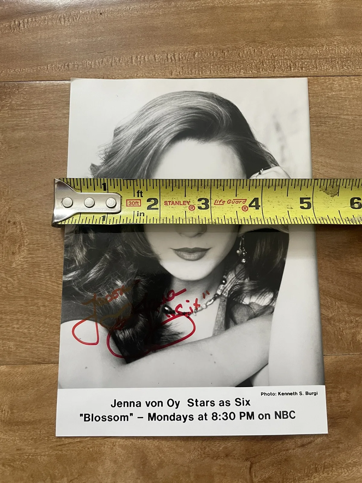 Jenna Von Oy Autographed Signed Photograph "Blossom" Portrait, изображение 5