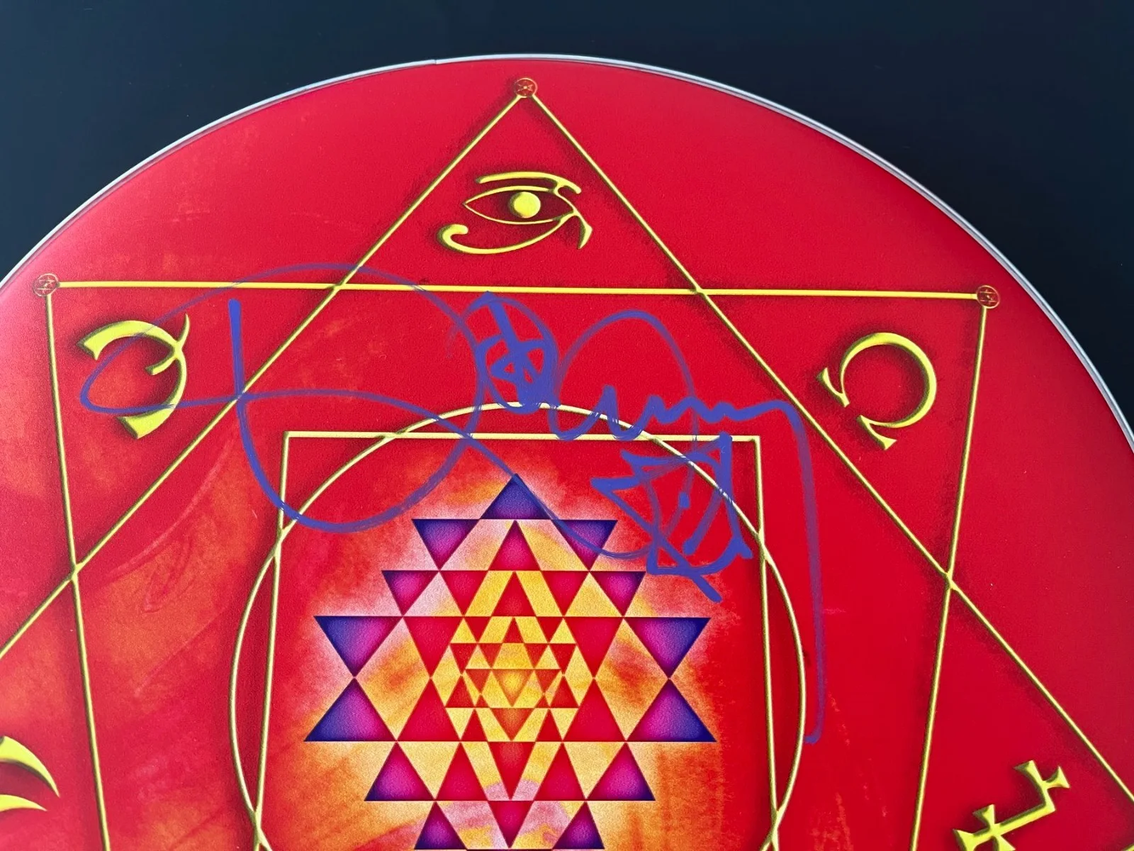 DANNY CAREY TOOL SIGNED AUTOGRAPH TOM TOM HEAD 14" EVANS DRUMHEAD & BECKETT COA, image 2