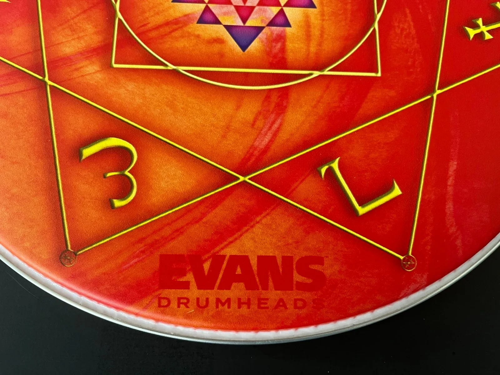 DANNY CAREY TOOL SIGNED AUTOGRAPH TOM TOM HEAD 14" EVANS DRUMHEAD & BECKETT COA, image 3