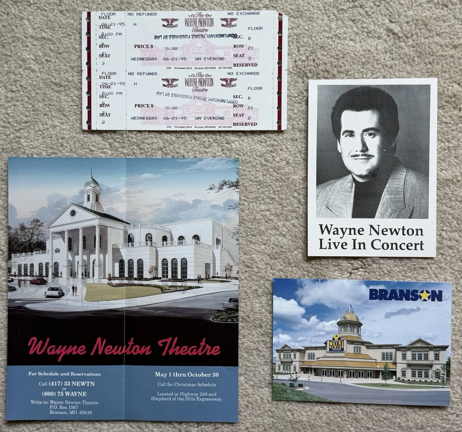 Wayne Newton — Wayne Newton Signed Photo, Memorabilia & Original Pictures from Branson, Mo., image 4