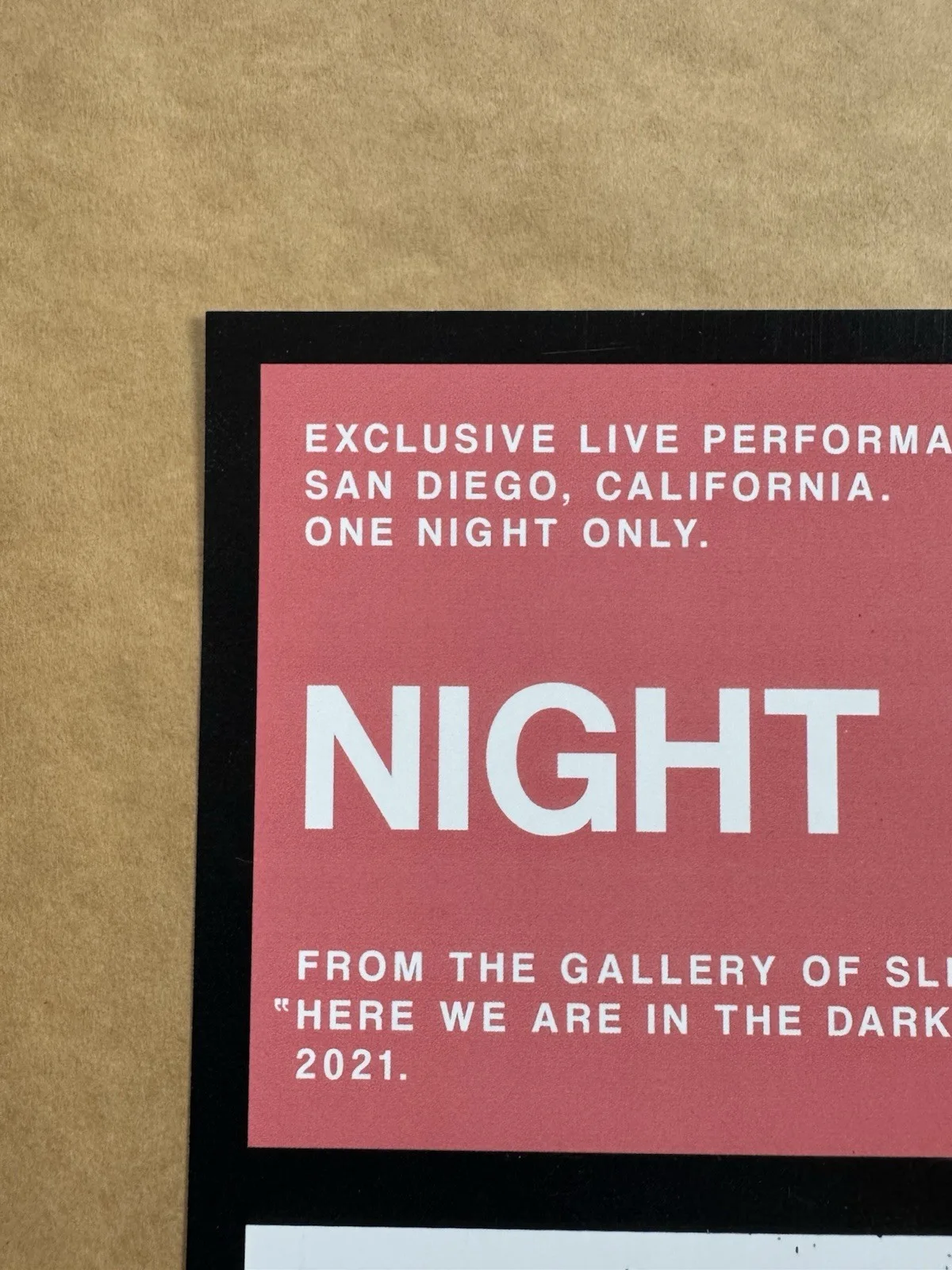 Night Verses Exclusive Steam Performance SIGNED POSTER - Super Rare - 2021, image 3