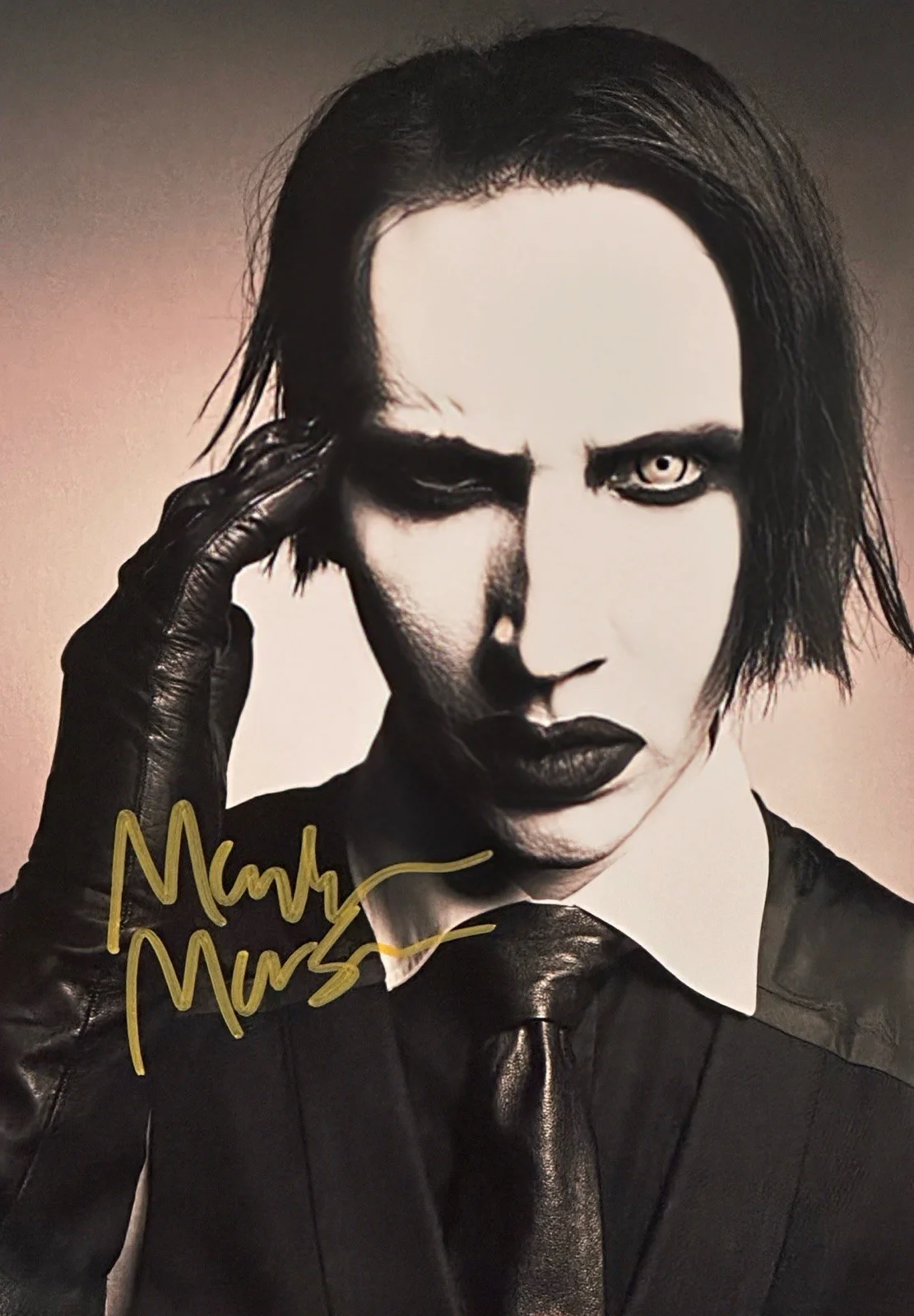 Marilyn Manson 8 X 10 Photograph Authentic Signature& Long hard road out of hell, изображение 3