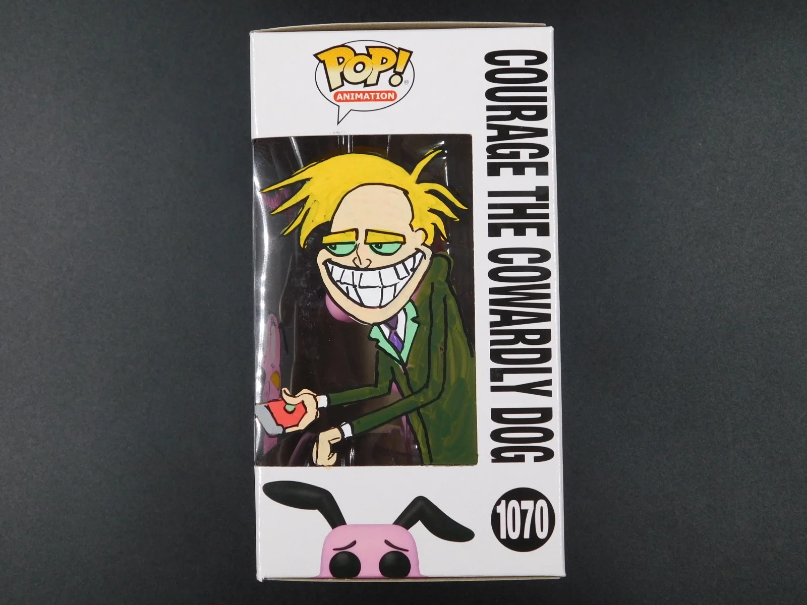 Jeff Brennan — Jeff Brennan Remark Artwork Sketch Signed Funko Pop 1070 CN Courage Cowardly Dog, image 3