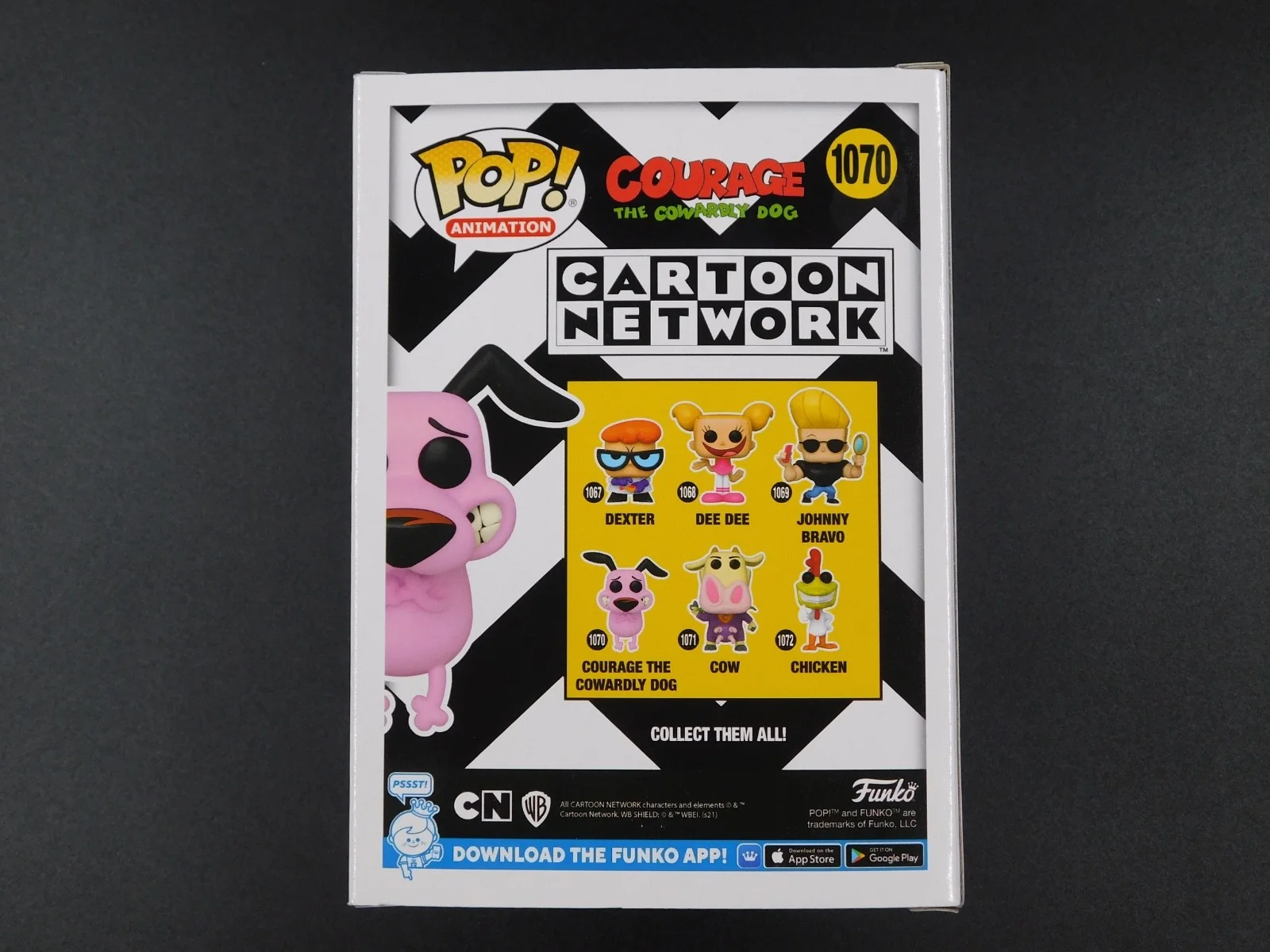 Jeff Brennan — Jeff Brennan Remark Artwork Sketch Signed Funko Pop 1070 CN Courage Cowardly Dog, image 4