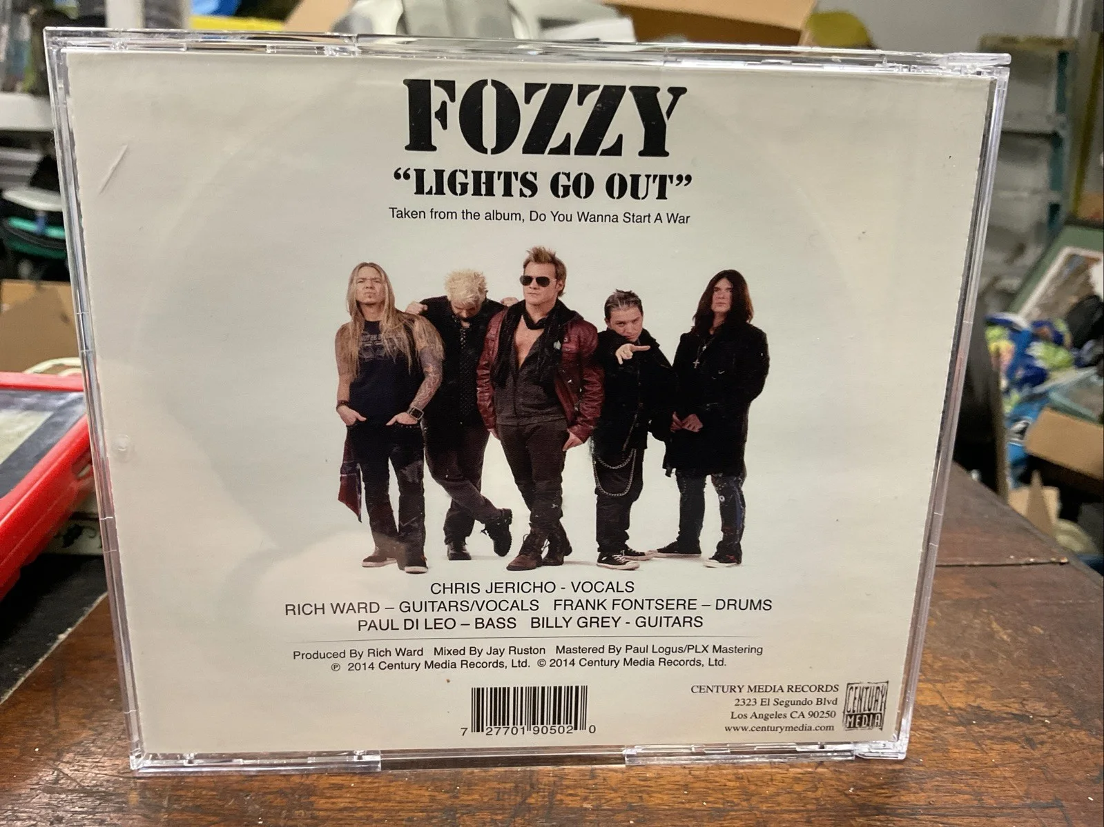 FOZZY CD Single “Lights Go Out” Signed By Band Chris Jericho Auto Do You Wanna, изображение 5