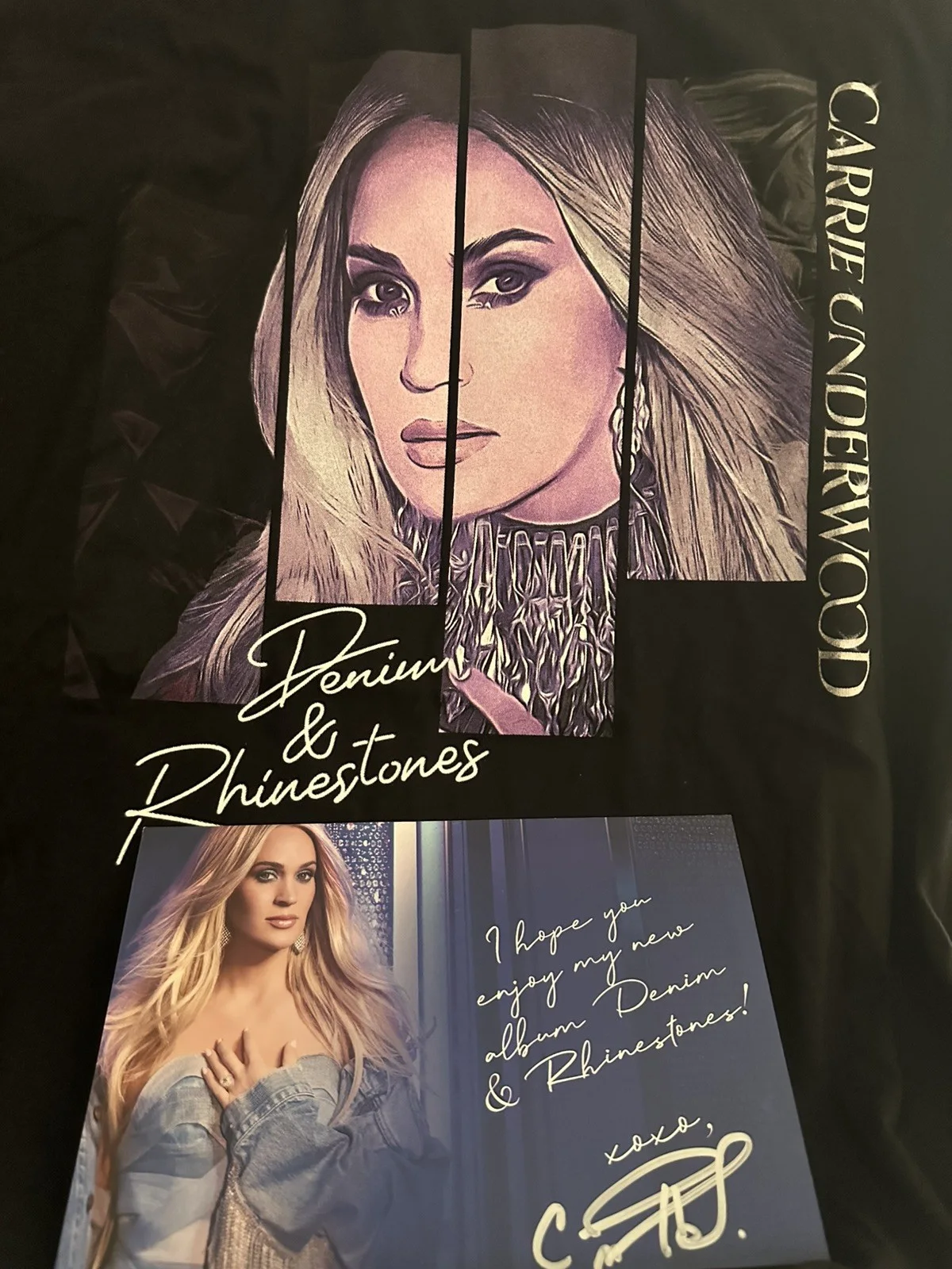Carrie Underwood 5.5 X 8.5 & Authentic Hand Signed photo Signature and 2x t, изображение 3