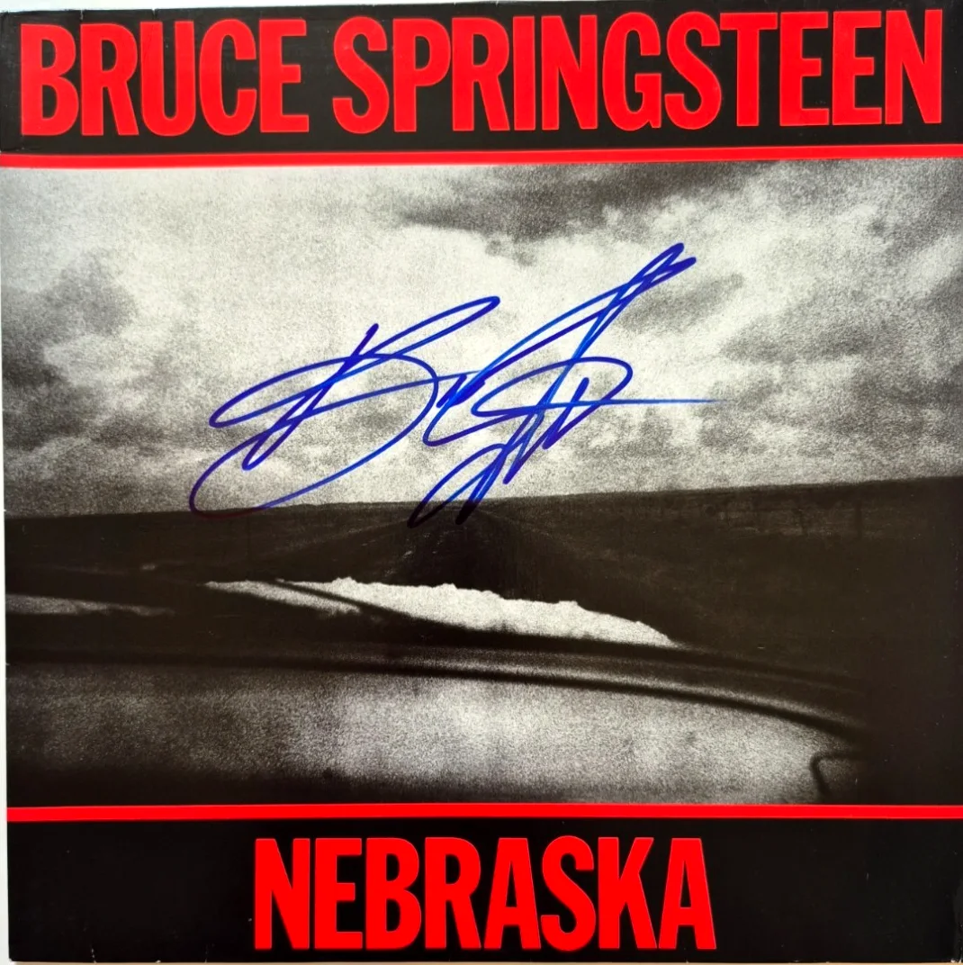BRUCE SPRINGSTEEN SIGNED AUTOGRAPHED NEBRASKA ALBUM VINYL RECORD RARE JSA LOA, изображение 2