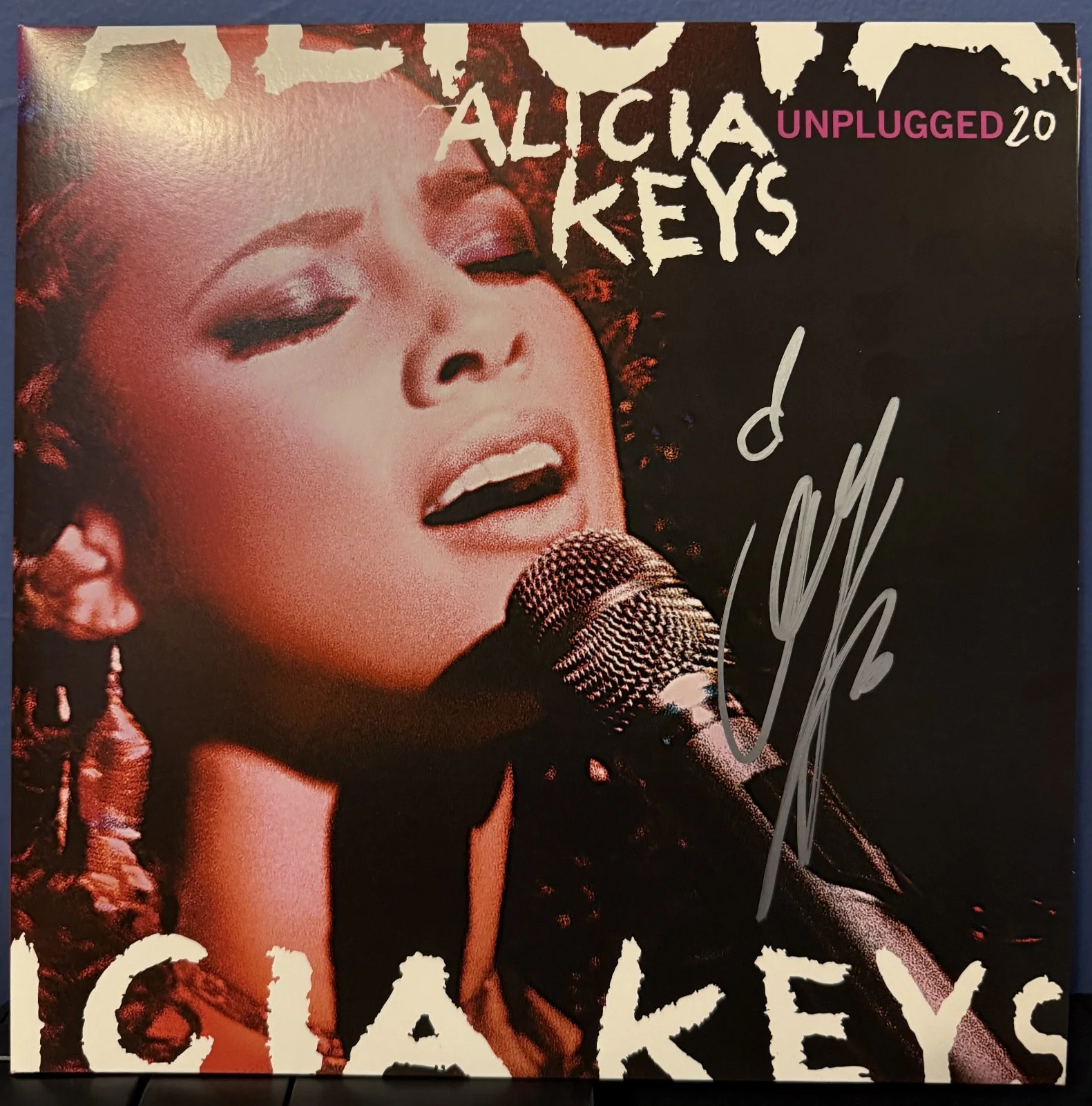 Alicia Keys signed Unplugged 12" LP album, image 2