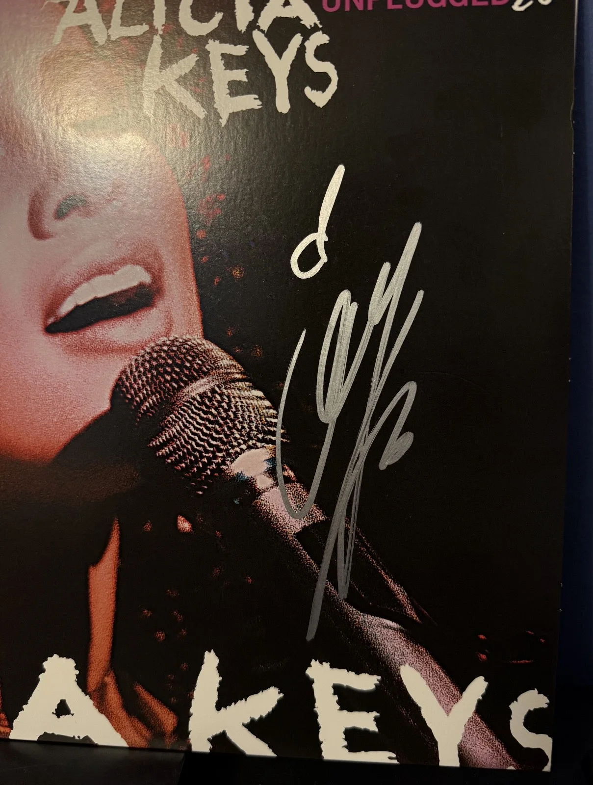 Alicia Keys signed Unplugged 12" LP album, image 3