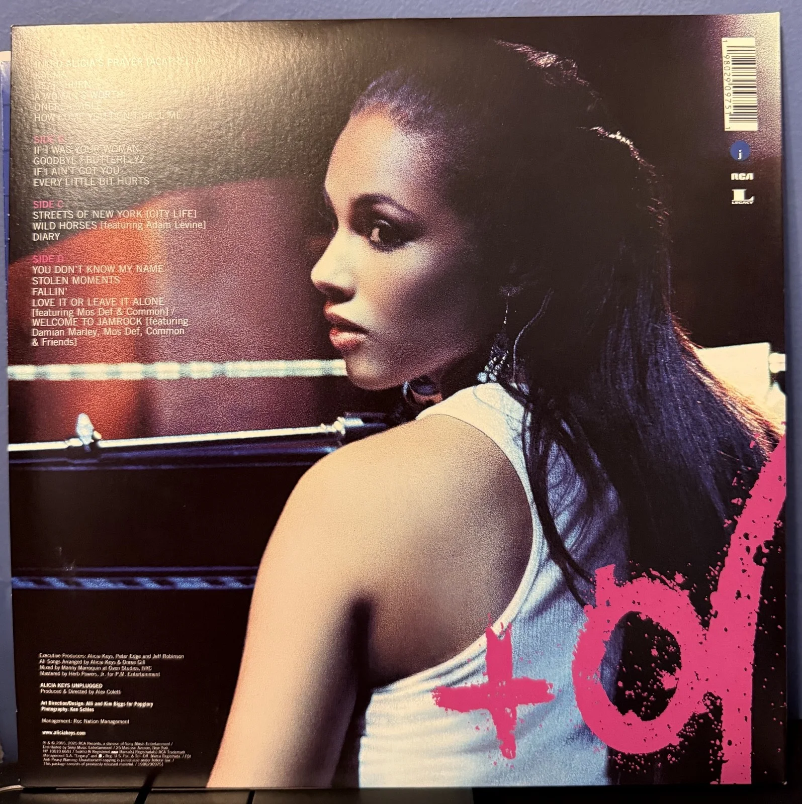 Alicia Keys signed Unplugged 12" LP album, image 4