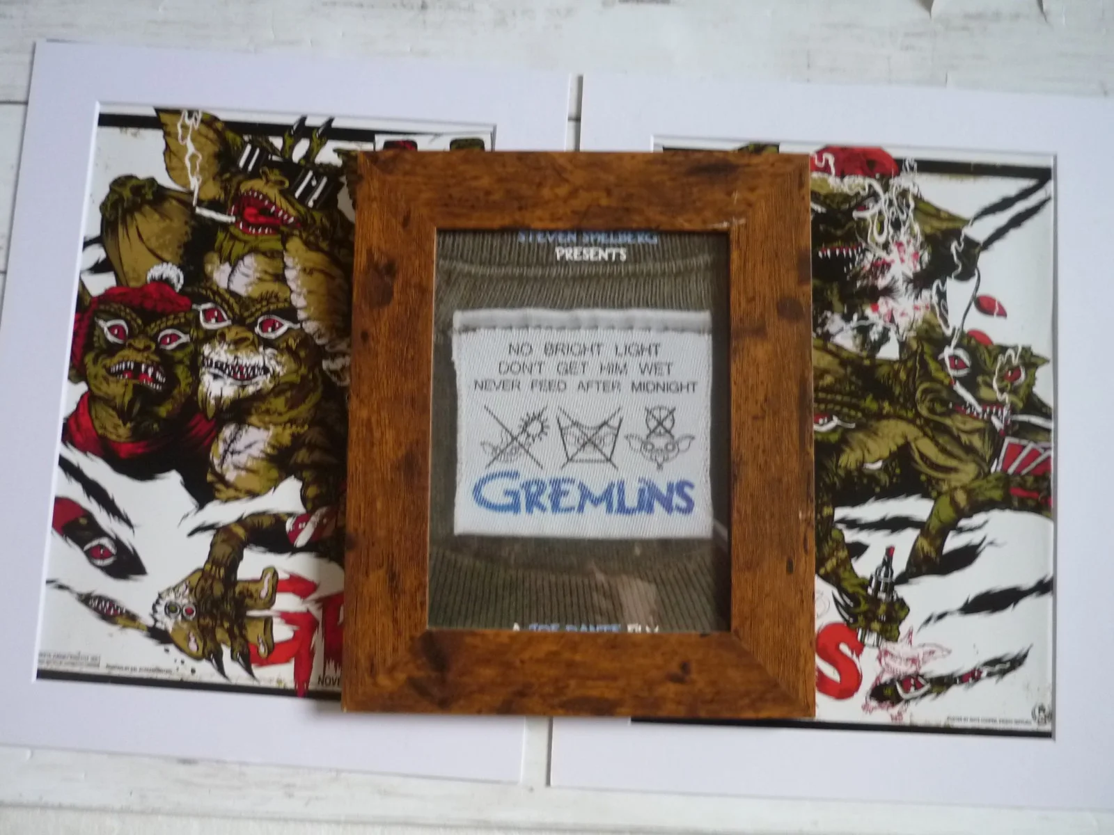 Gremlins bundle cinema screening 14x11 x3 ready to be framed sets mounted jumper, image 4