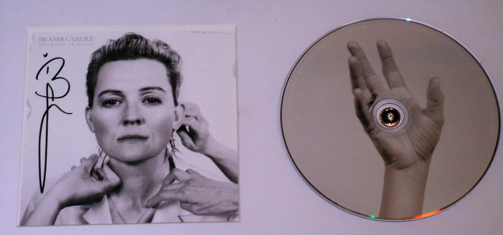 FRAMED MATTED SIGNED Brandi Carlile Returning To Myself CD JSA CERT, image 2