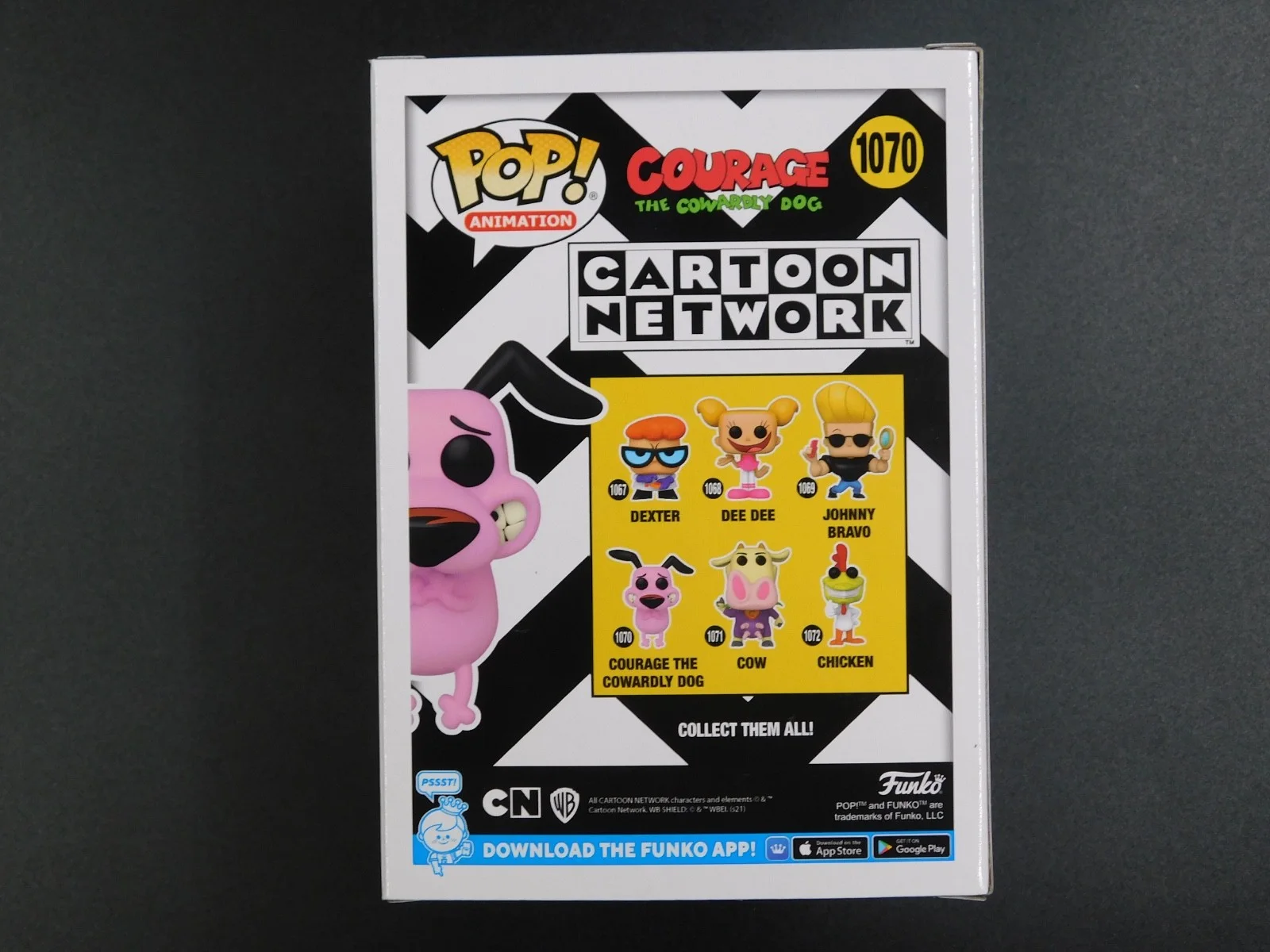 Jeff Brennan — Jeff Brennan Remark Artwork Sketch Signed Funko Pop 1070 CN Courage Cowardly Dog, image 4