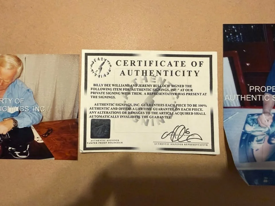 Billy Dee Williams — Framed Billy Dee Williams David Prowse Jeremy Bulloch Signed Star Wars 16x20, изображение 3