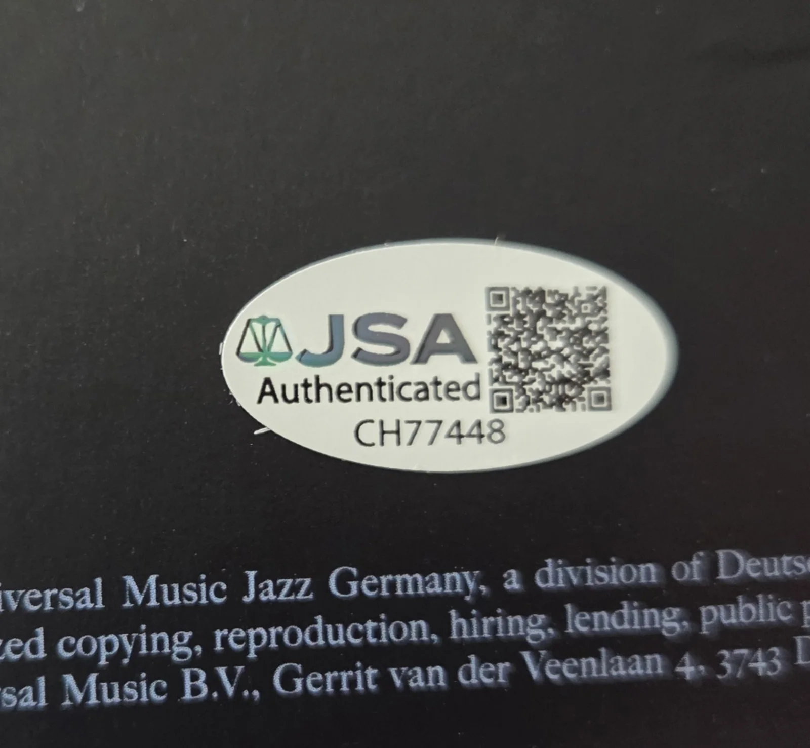 Curtis Stigers Gentleman Autographed Vinyl Album JSA COA, изображение 2