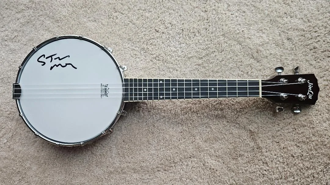 Steve Martin — STEVE MARTIN SIGNED BANJO NEW RARE SNL AUTO BECKETT BAS BVO3854, image 2