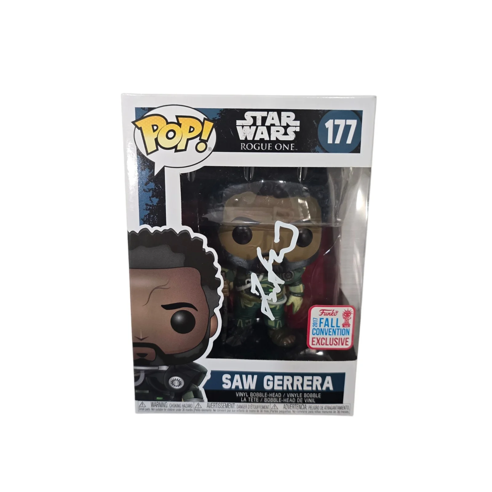 Forest Whitaker — Forest Whitaker Signed Saw Gerrera Funko 177 Rogue One Star Wars SWAU COA RARE