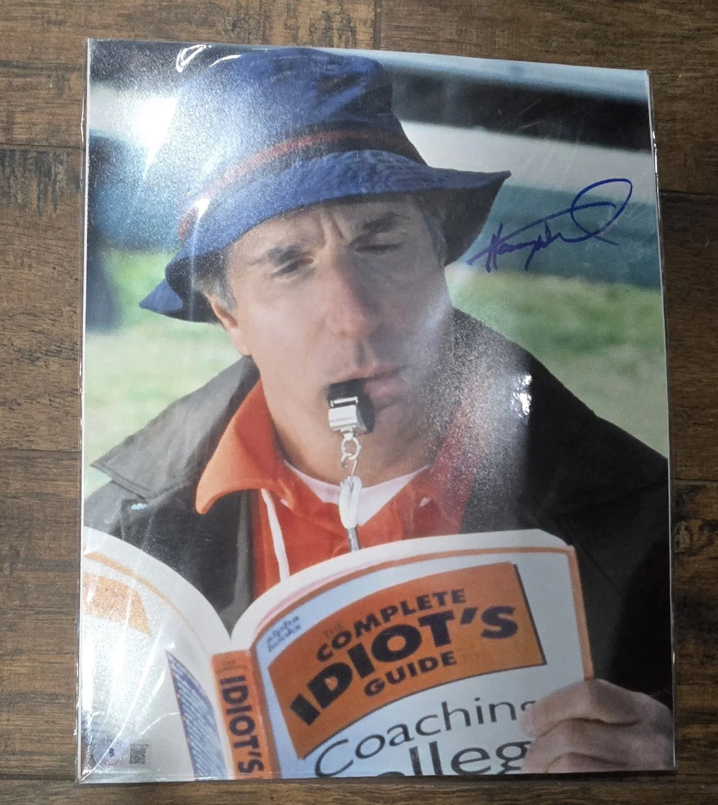 Henry Winkler — Henry Winkler Signed 11x14 Photo The Waterboy Coach Klein Beckett BAS COA
