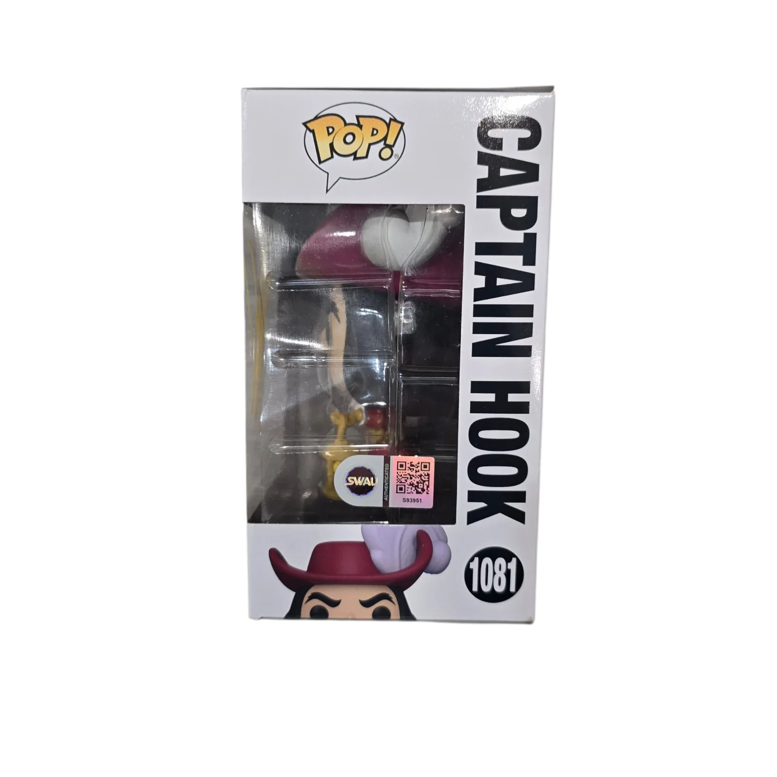 Dustin Hoffman — Dustin Hoffman Signed Captain Hook Funko 1081 Hook SWAU Authenticated RARE, image 2