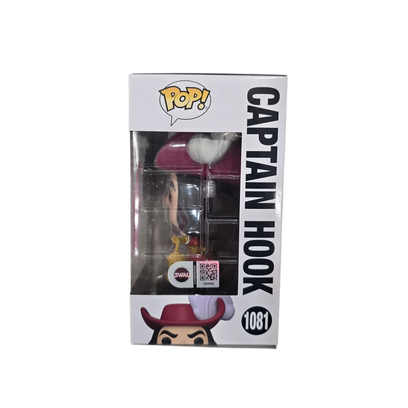 Dustin Hoffman — Dustin Hoffman Signed Captain Hook Funko 1081 Hook SWAU Authenticated RARE, image 2