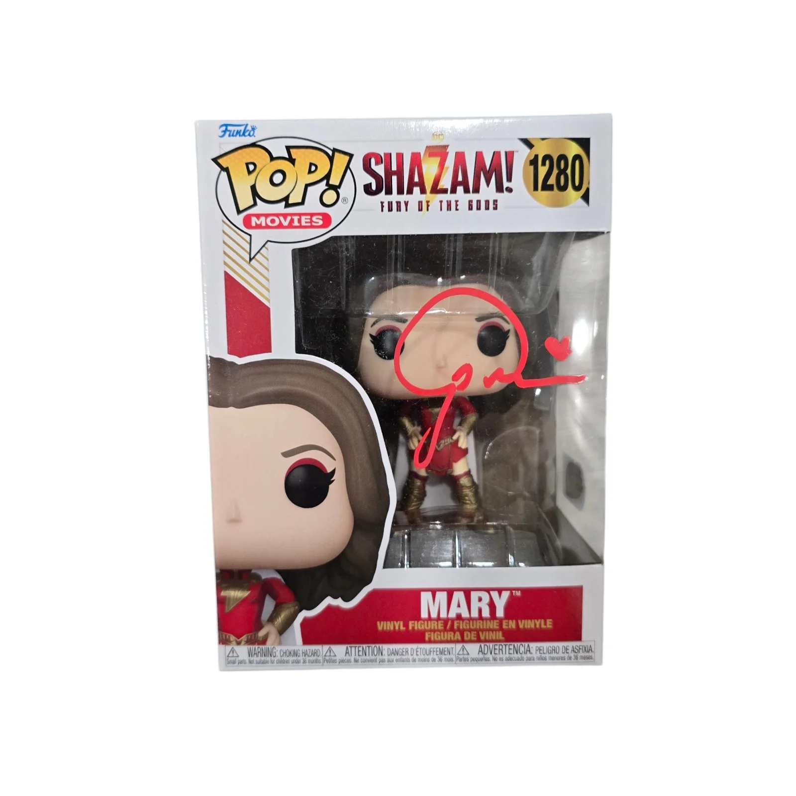 Grace Caroline Currey — Grace Caroline Currey Signed Mary Funko 1280 Shazam SWAU Authenticated RARE