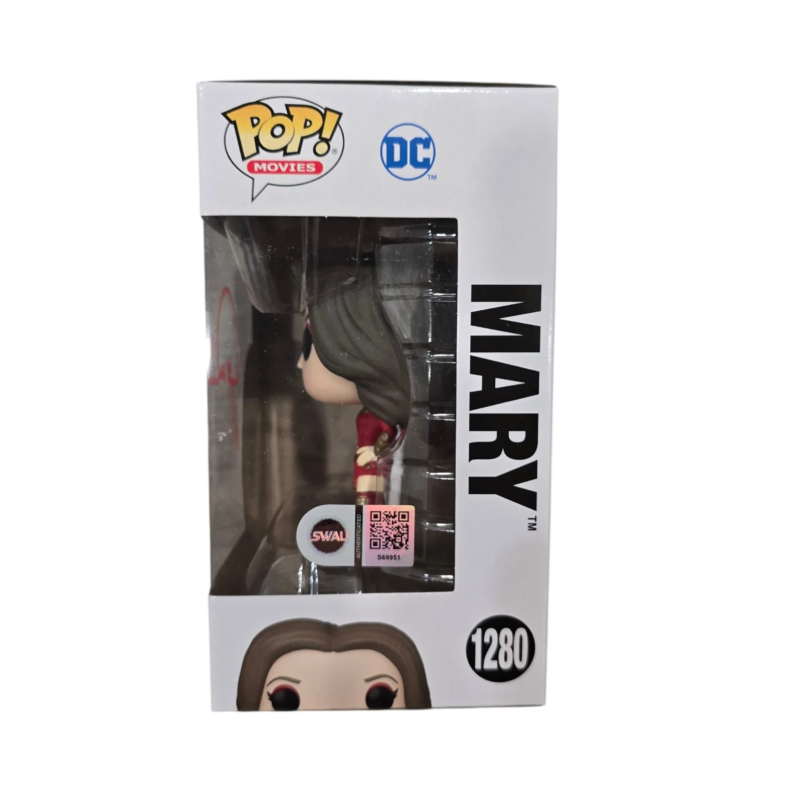 Grace Caroline Currey — Grace Caroline Currey Signed Mary Funko 1280 Shazam SWAU Authenticated RARE, изображение 2