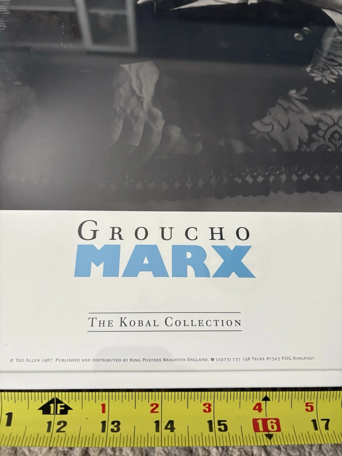 Ted Allen — Groucho Marx, 1987 by Ted Allen-A Day at the Races Signed Poster, image 3