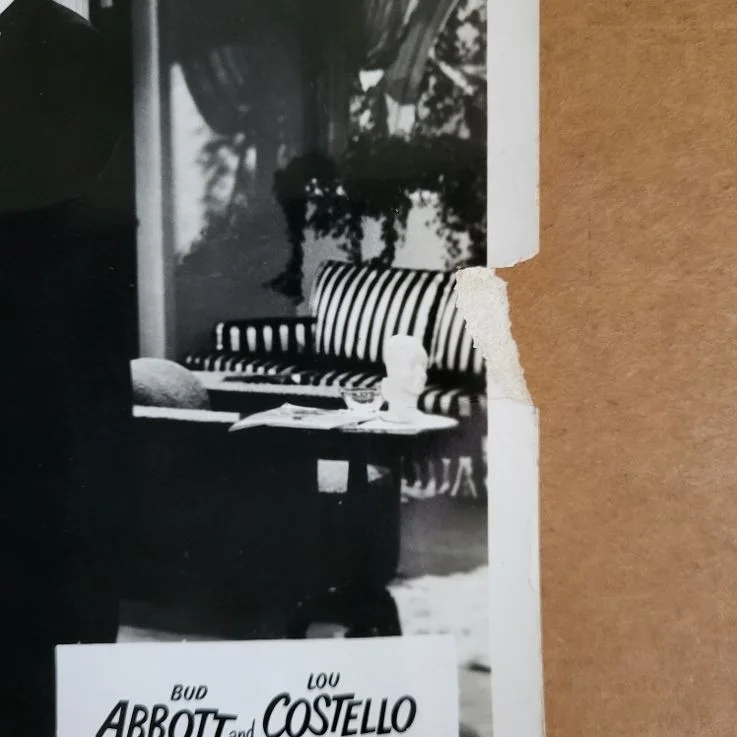 IN SOCIETY 1944 Bud Abbott Lou Costello Original Vintage UK FOH Lobby Card, изображение 2
