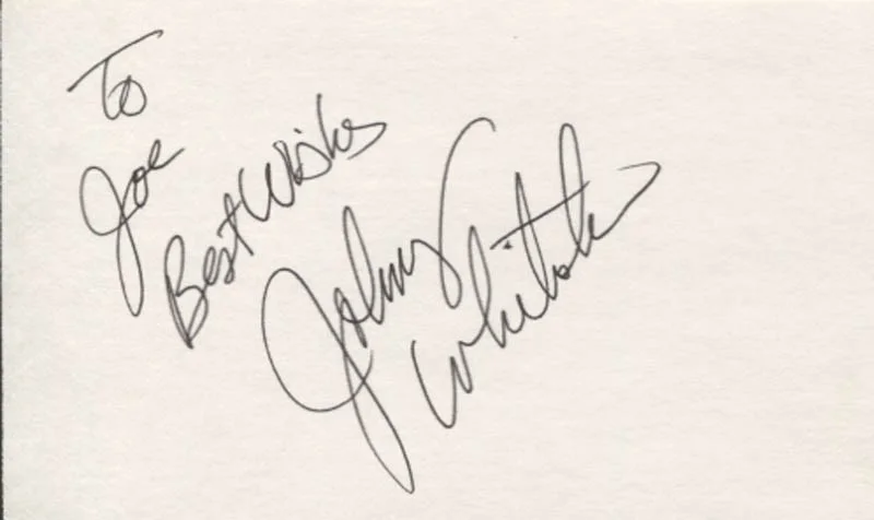Johnny Whitaker — JOHNNY WHITAKER - AUTOGRAPH NOTE SIGNED
