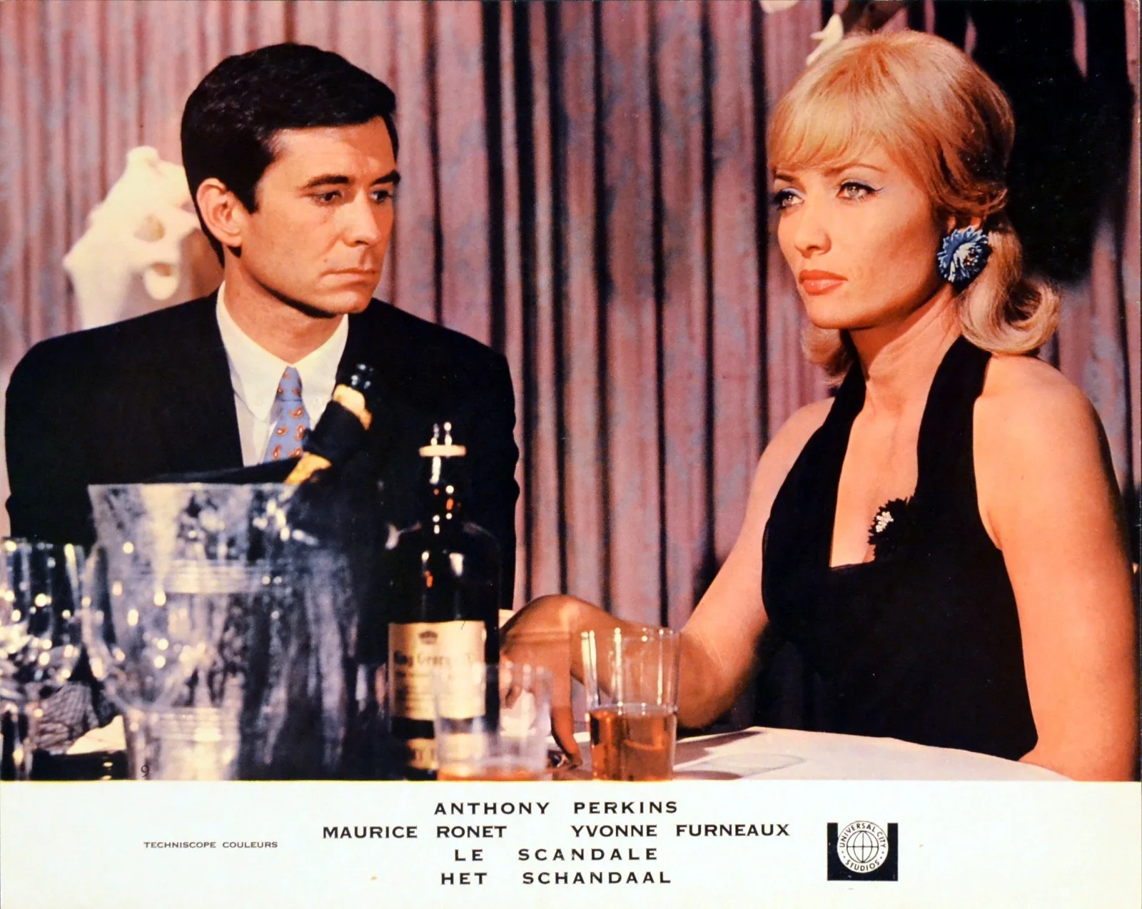 CHAMPAGNE MURDERS 1967 Stéphane Audran, Anthony Perkins 15 FRENCH LOBBY CARDS, изображение 2