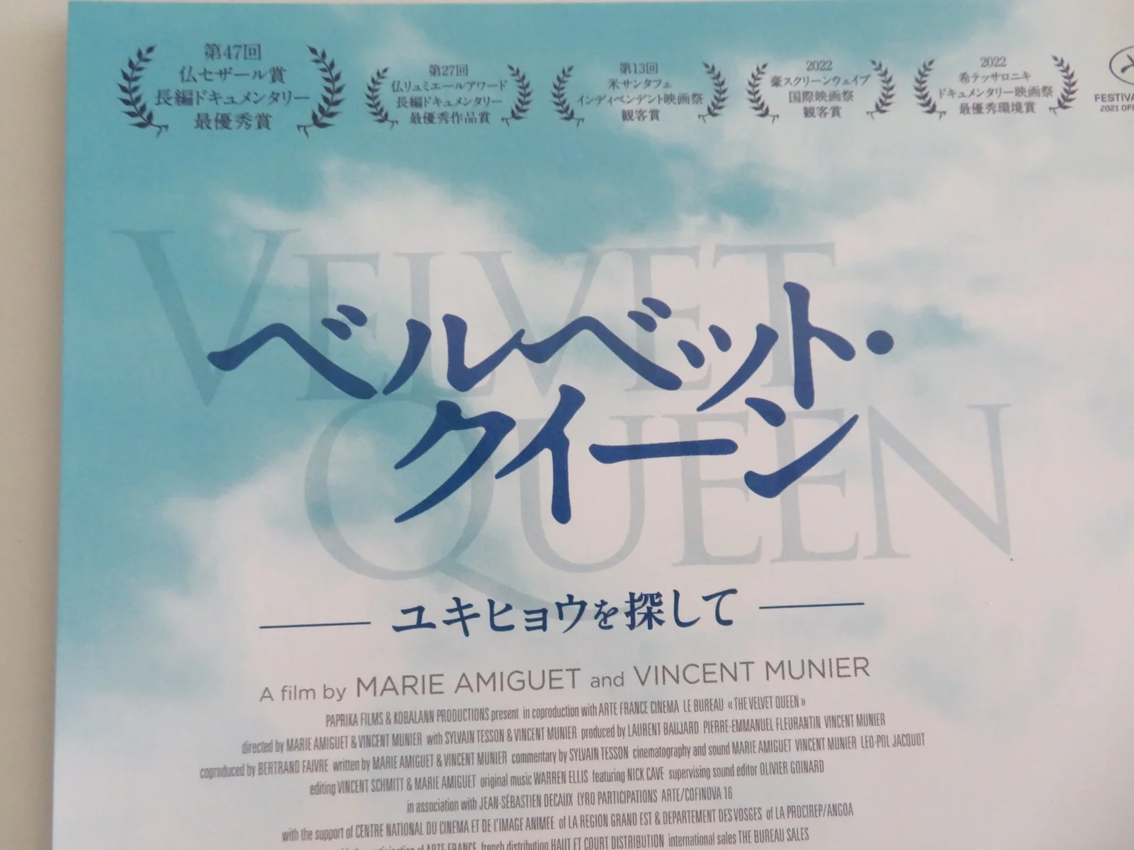 THE VELVET QUEEN JAPANESE CHIRASHI (B5) POSTER MUNIER SYLVAIN TESSON 2021, изображение 2