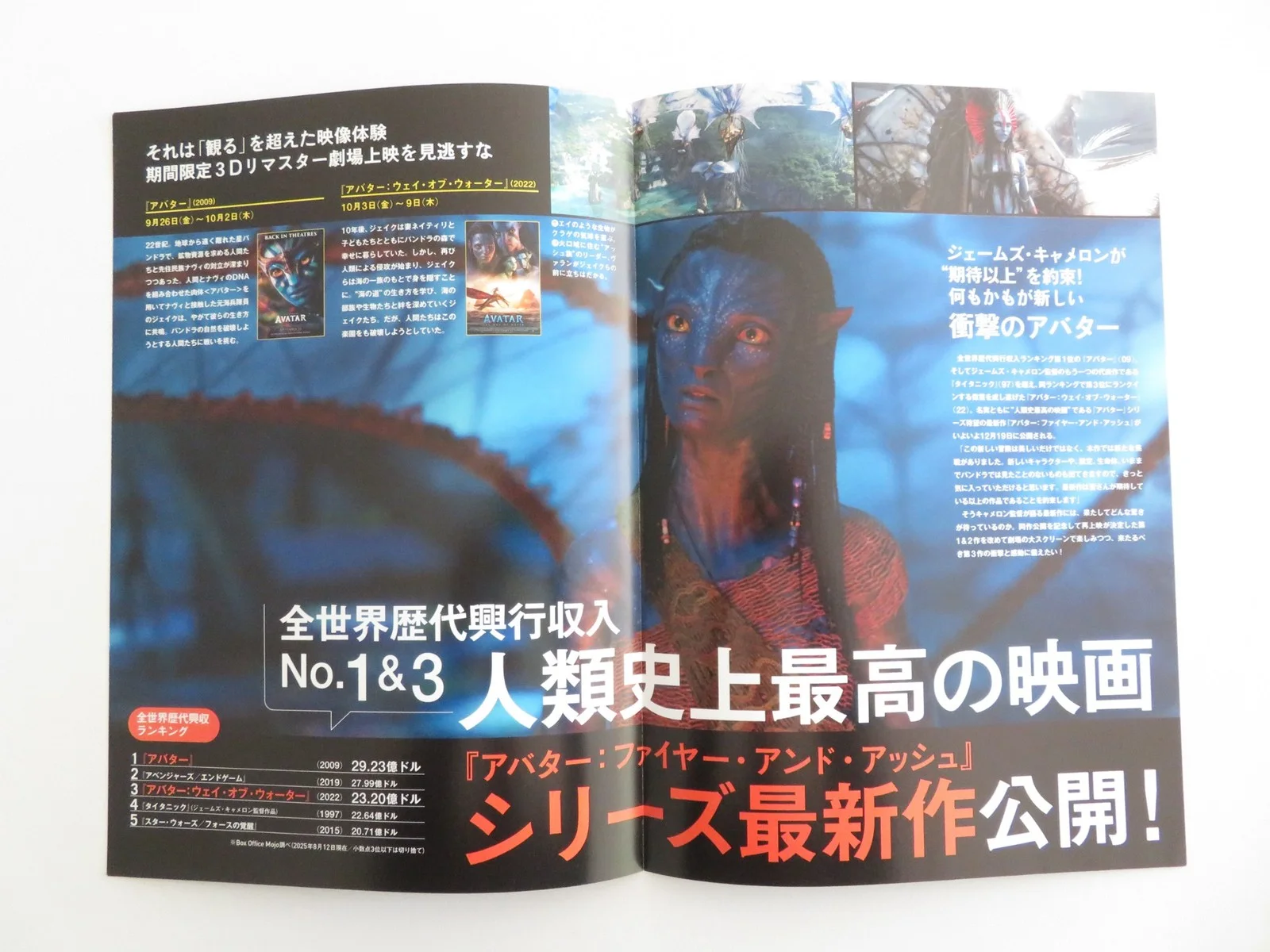 AVATAR: FIRE AND ASH - B JAPANESE CHIRASHI (B5) POSTER K. WINSLET 2025, изображение 2
