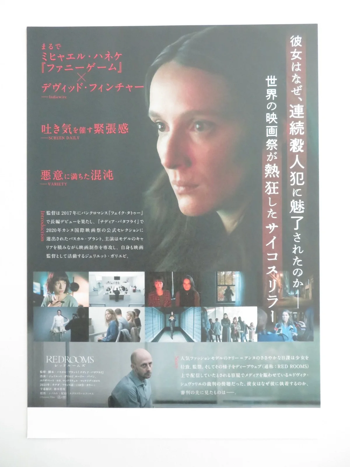 RED ROOMS - B JAPANESE CHIRASHI (B5) POSTER JULIETTE GARIEPY LAURIE BABIN 2023, изображение 3